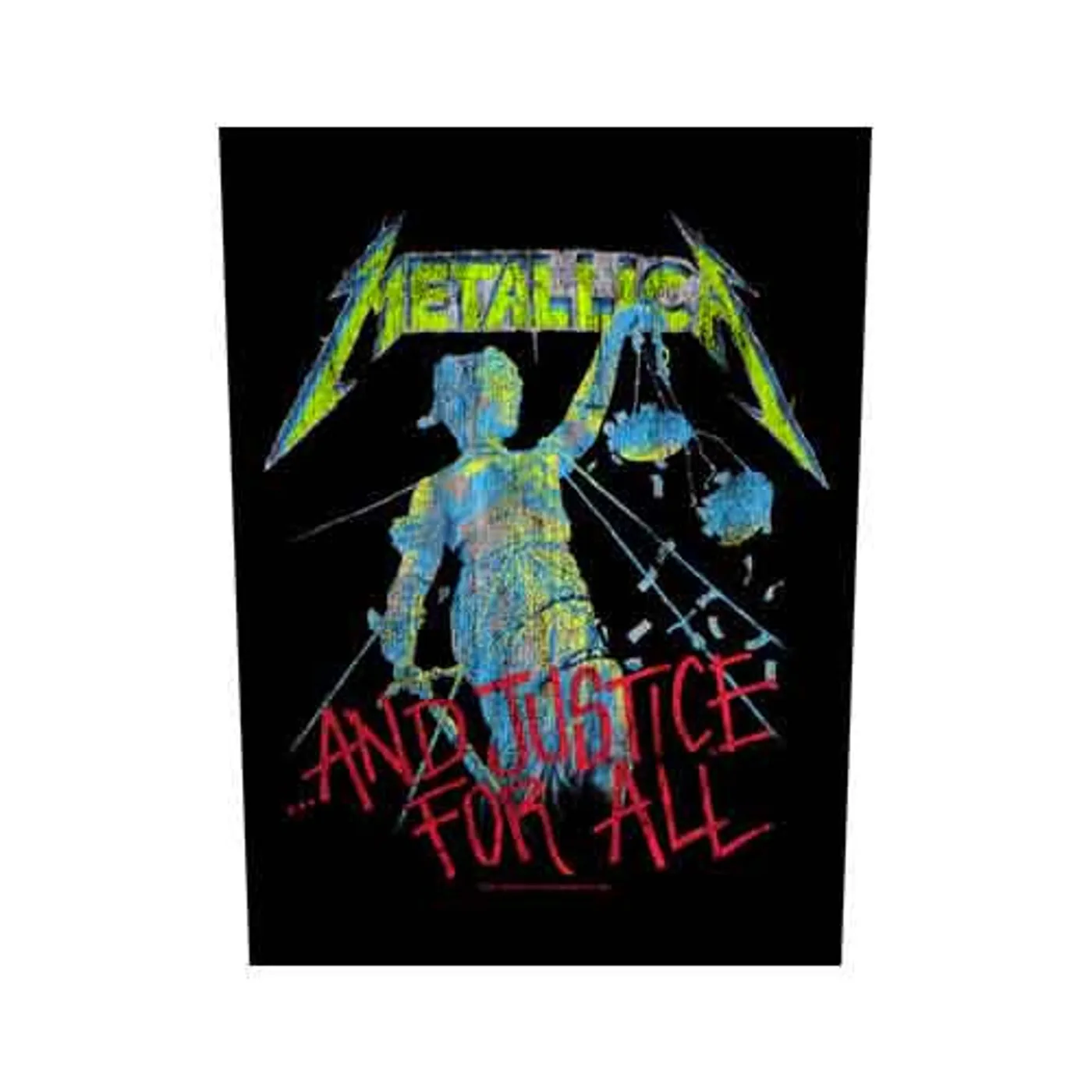 Metallica Patches - Woven Sew On - And Justice For All