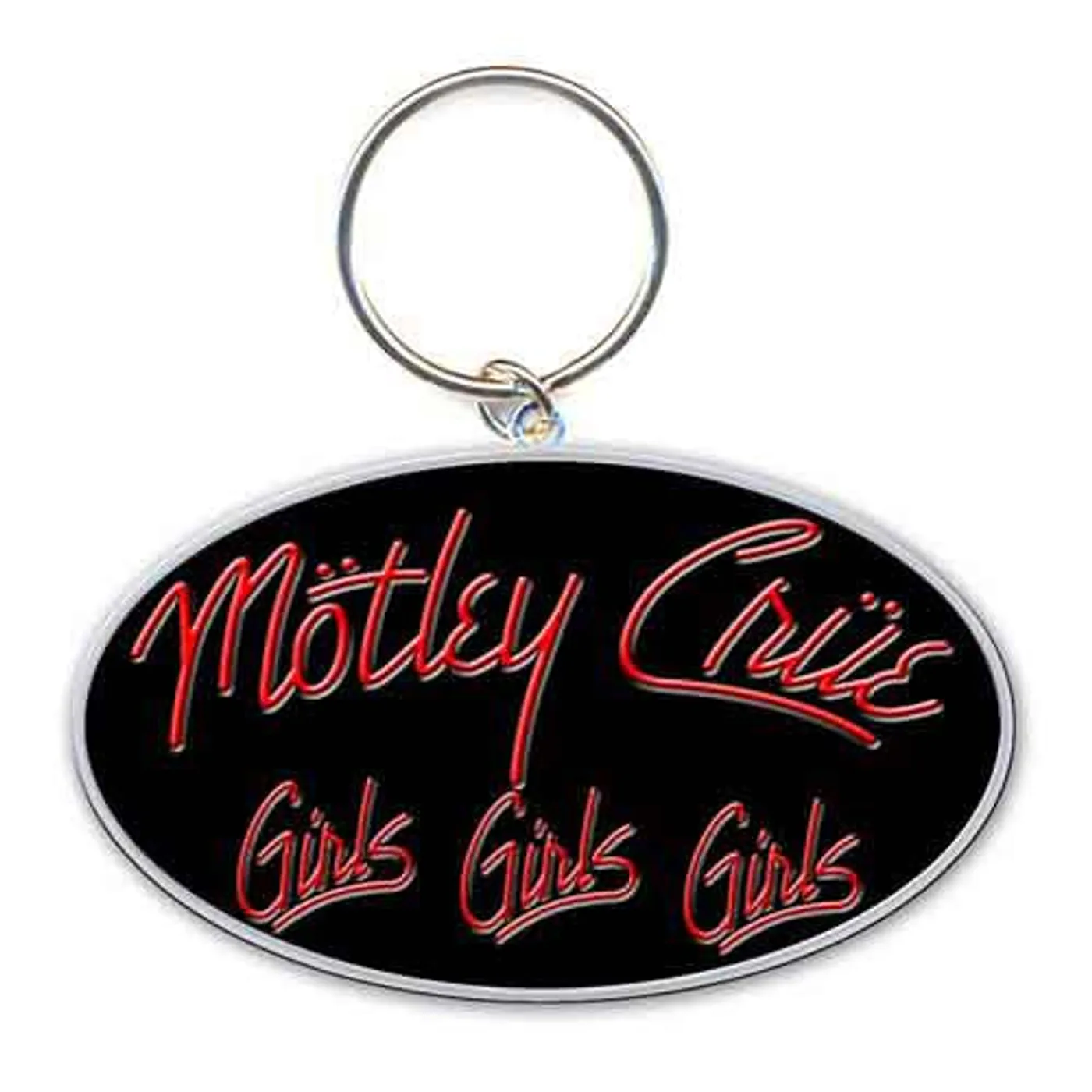 Mötley Crüe MÃ¶tley CrÃ¼e Keychains - Girls Girls Girls Logo