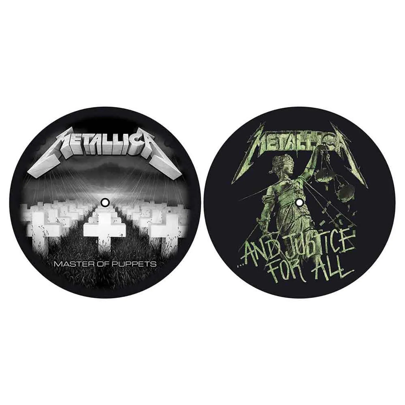 METALLICA Slipmat - 2 Pack - Master Of Puppets/And Justice For All