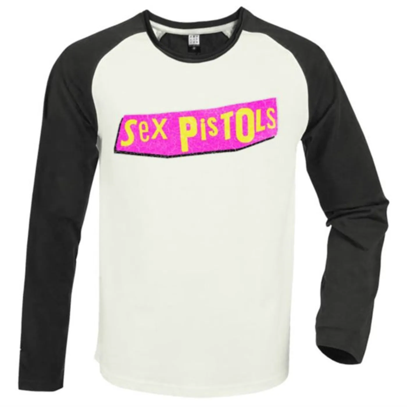 Sex Pistols Baseball Jersey - Logo Driver White / Charcoal Amplified Vintage