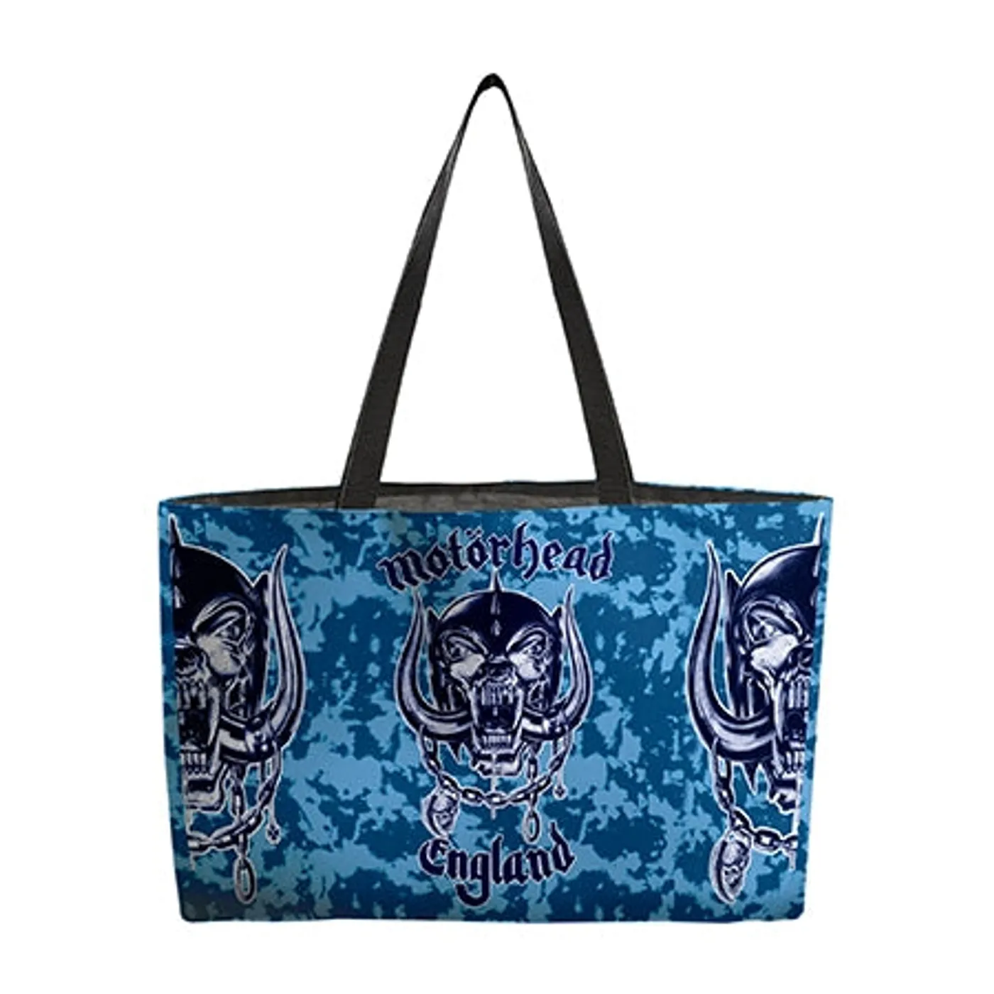 Rocksax Motörhead Webbing Handled Beach/Shopper Bag - Blue Camo