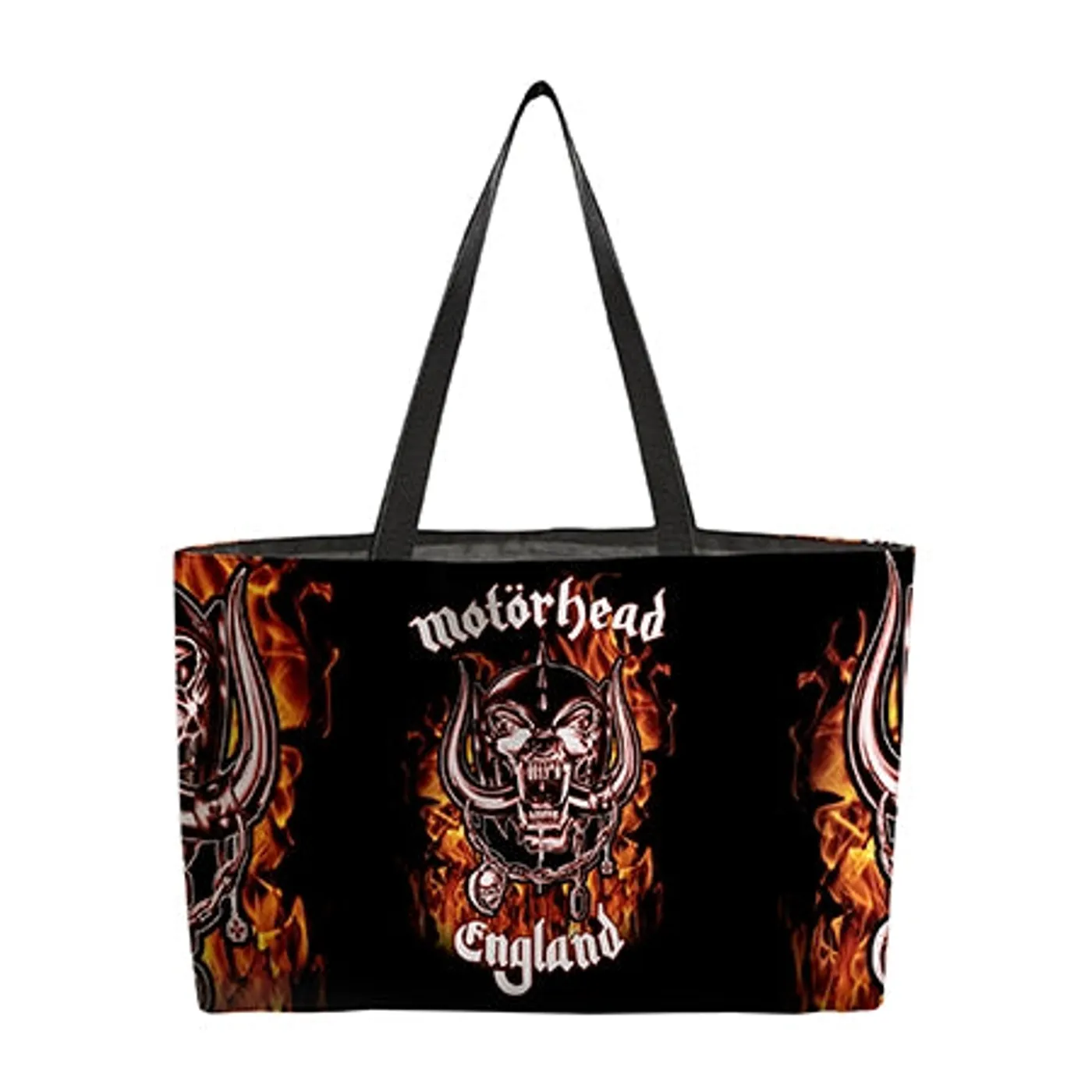Rocksax Motörhead Webbing Handled Beach/Shopper Bag - Fire