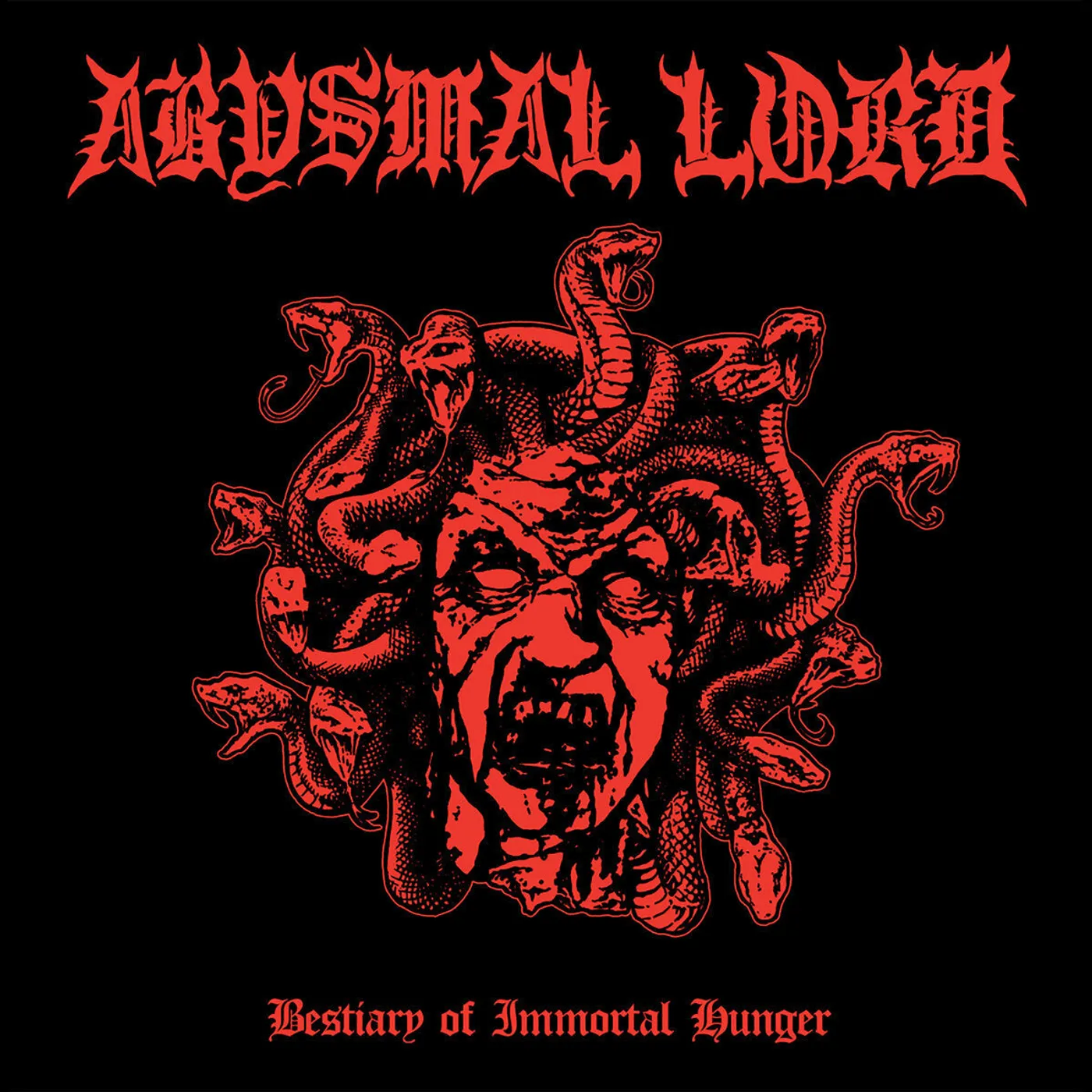 Abysmal Lord LP - Bestiary Of Immortal Hunger (Red Vinyl)
