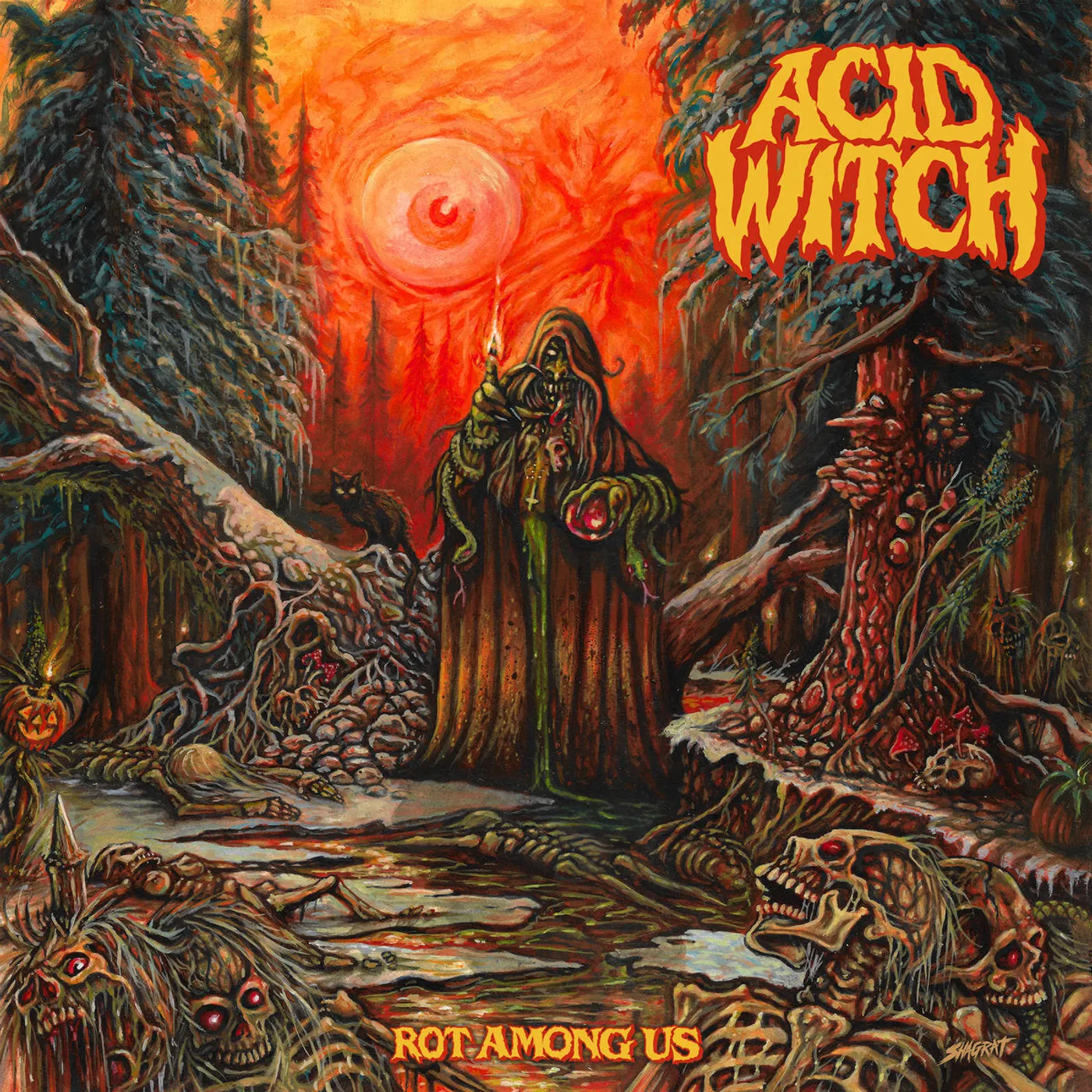 Acid Witch LP - Rot Among Us (Black Vinyl W/ Poter)