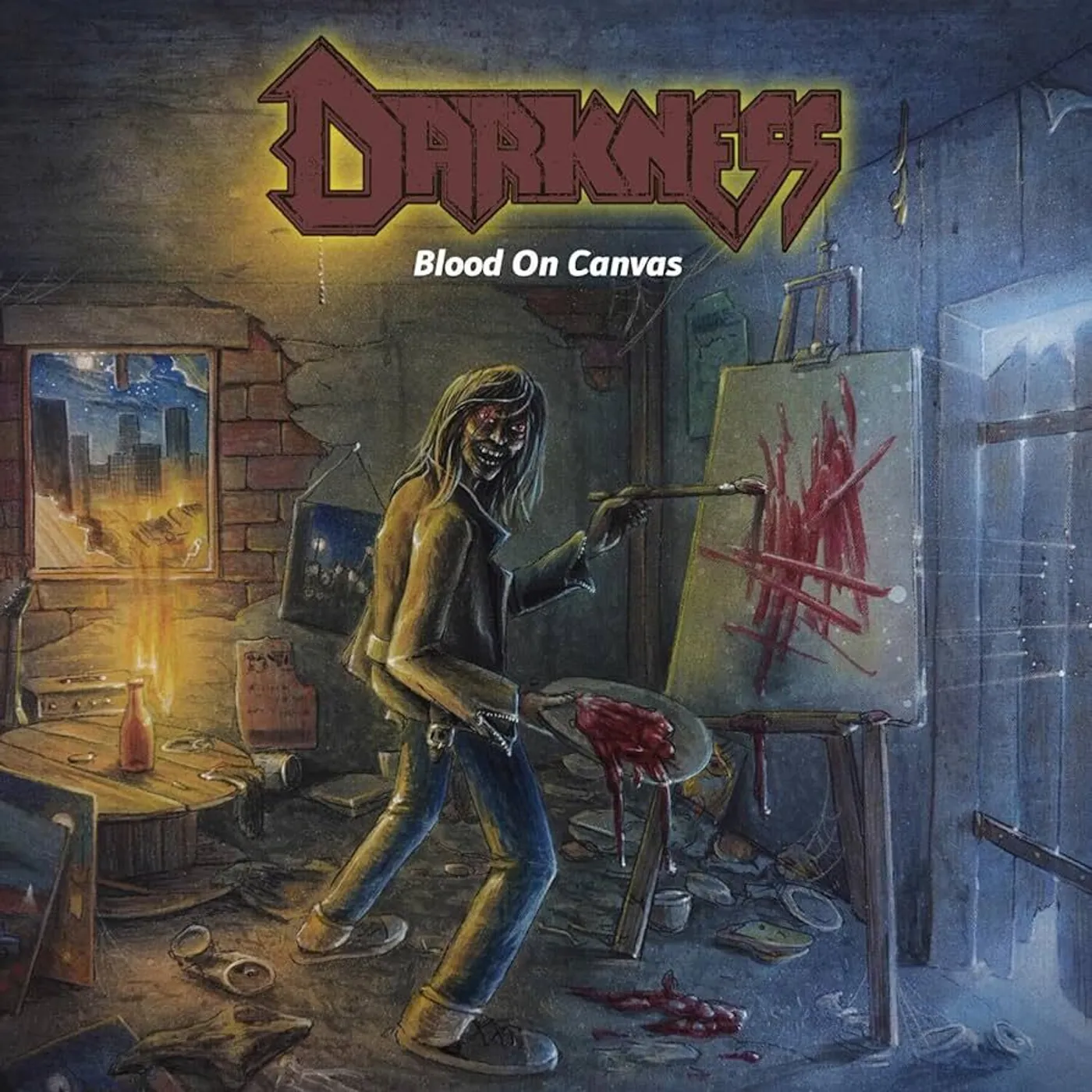Darkness LP - Blood On Canvas (Blue Vinyl)