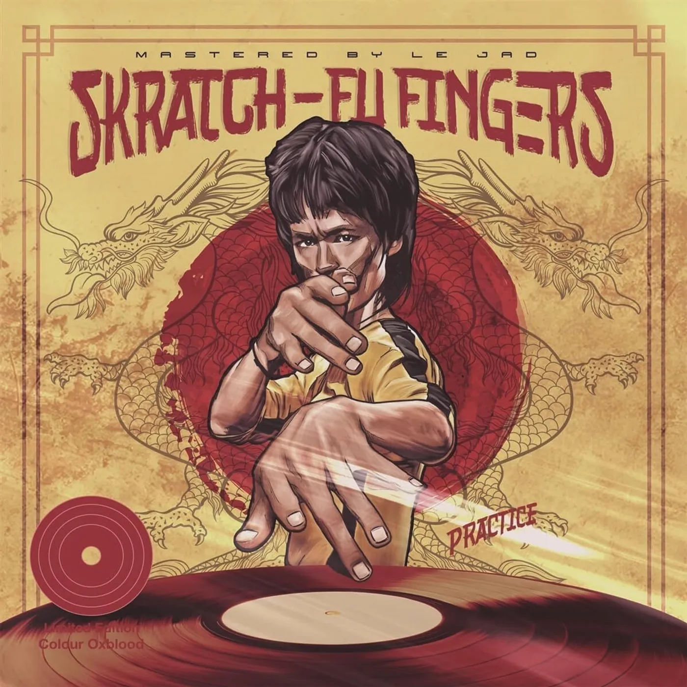 Dj T-Kut LP - Skratch Fu-Fingers Practice (Oxblood) (Vinyl)