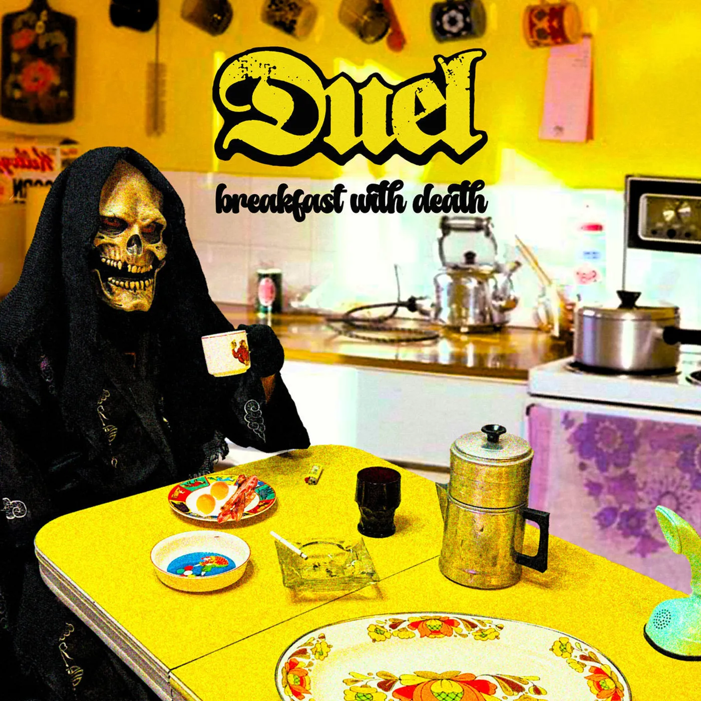 Duel LP - Breakfast With Death (Trans Yellow W/ Black/Red Splatter Vinyl)