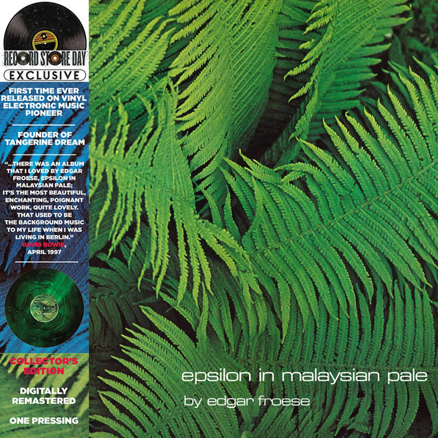 Edgar Froese LP - Epsilon In Malaysian Pale (Green/Clear Marble Vinyl) (Rsd 2022)