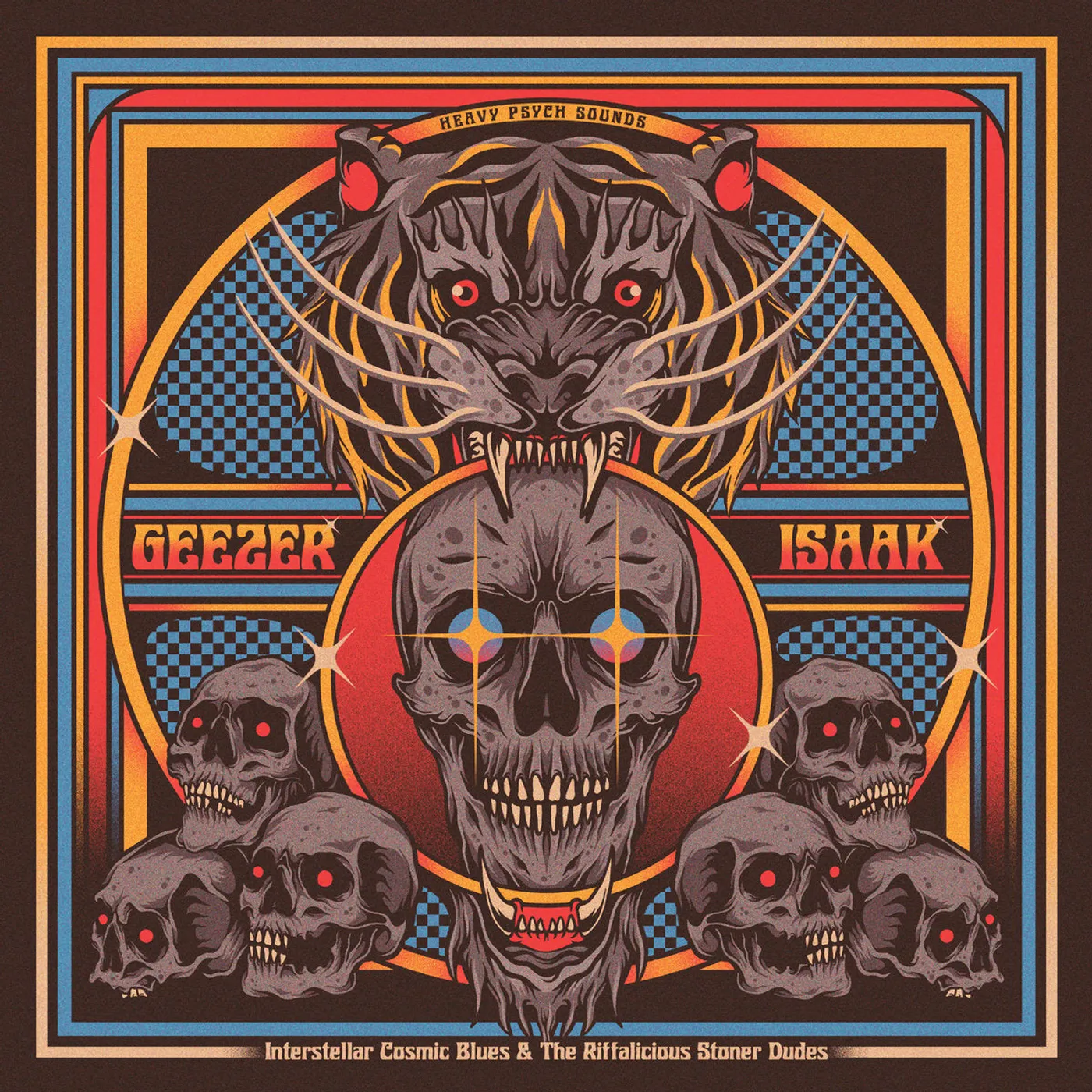 Geezer / Isaak LP - Interstellar Cosmic Blues & The Riffalicious Stoner Dudes (Trans W/ Red/Blue Splatter Vinyl)