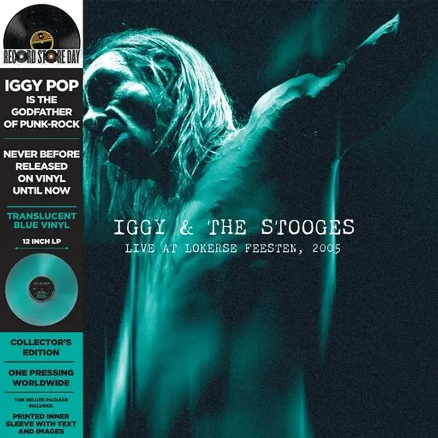 Iggy and the Stooges LP - Live At Lokerse Feesten 2005 (Turquoise Vinyl) (Rsd 2024)