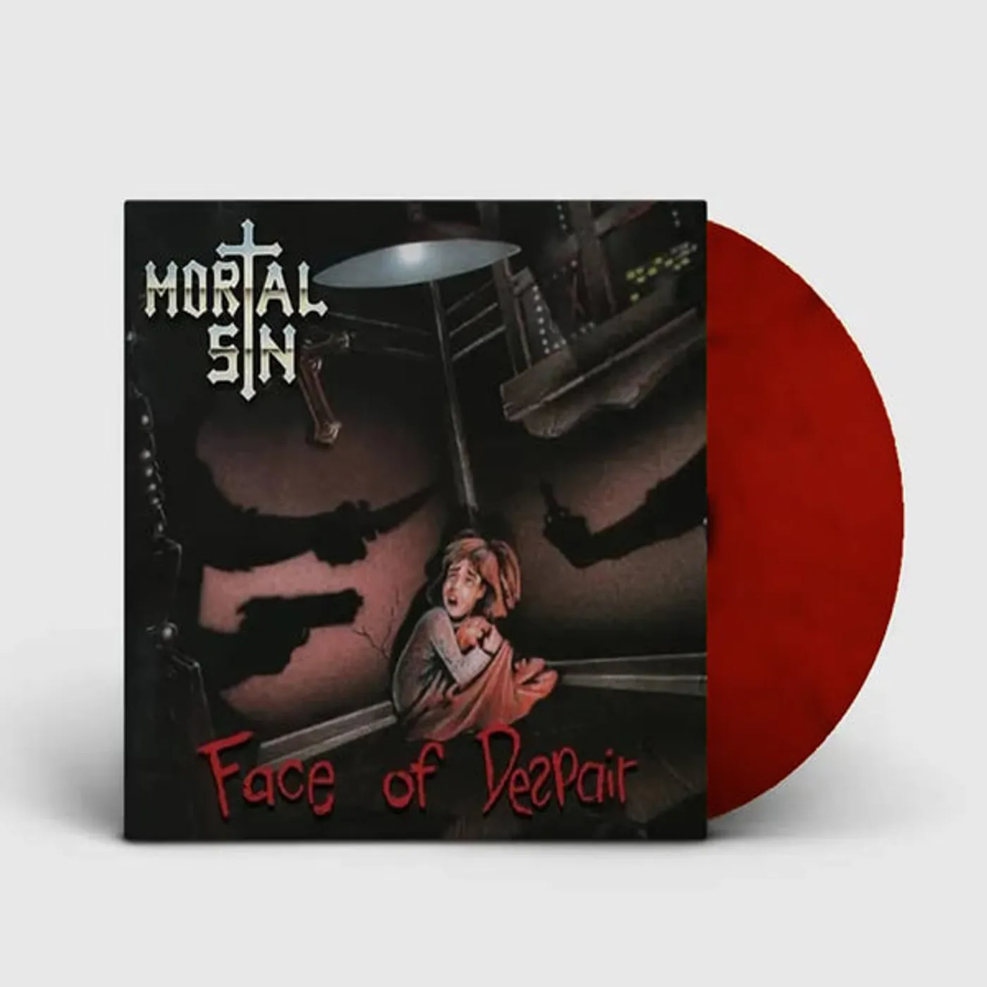 Mortal Sin LP - Face Of Despair (Dark Red Vinyl Edition)