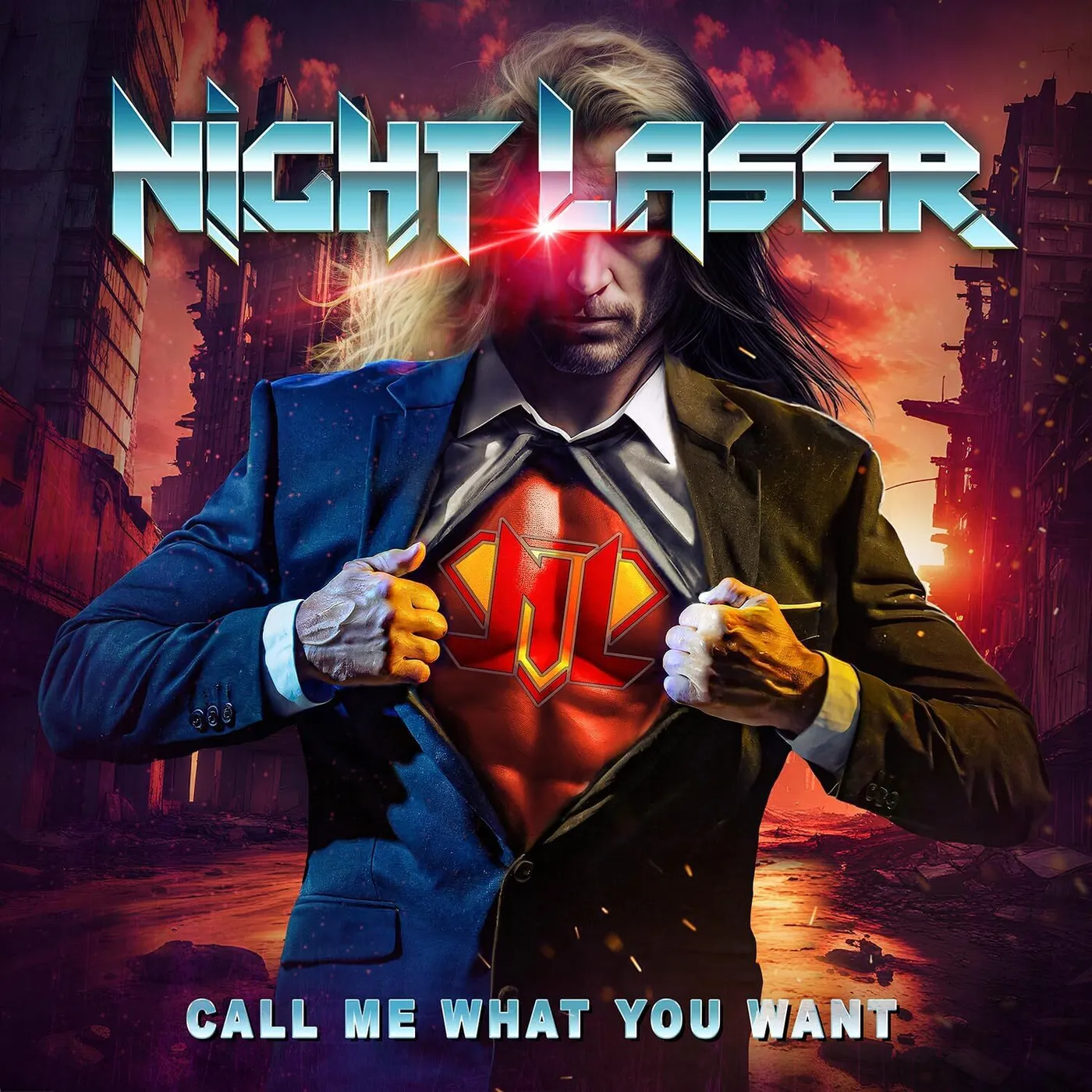 Night Laser LP - Call Me What You Want (Solid Blue Ciello) (Vinyl)