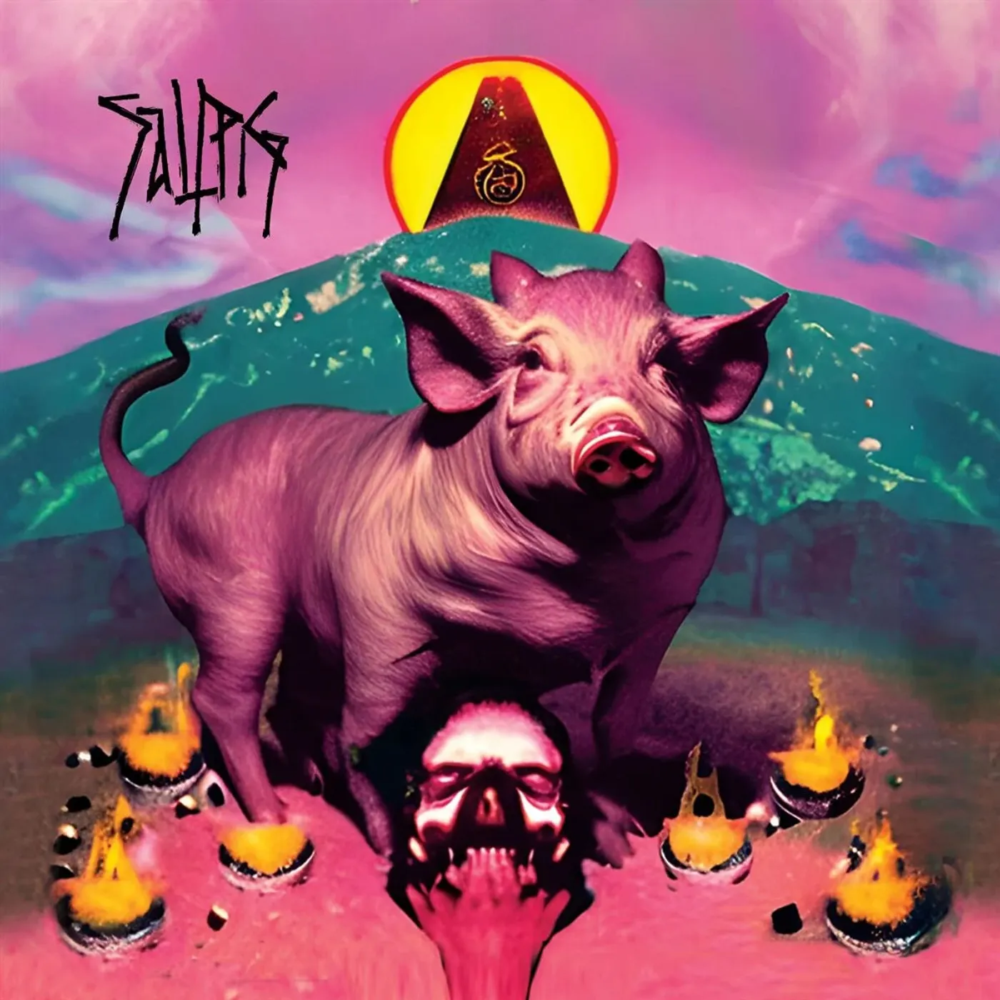 Saltpig LP - Saltpig (Transp W/ Pink Inner & Blue/Yellow Splatter Vinyl)