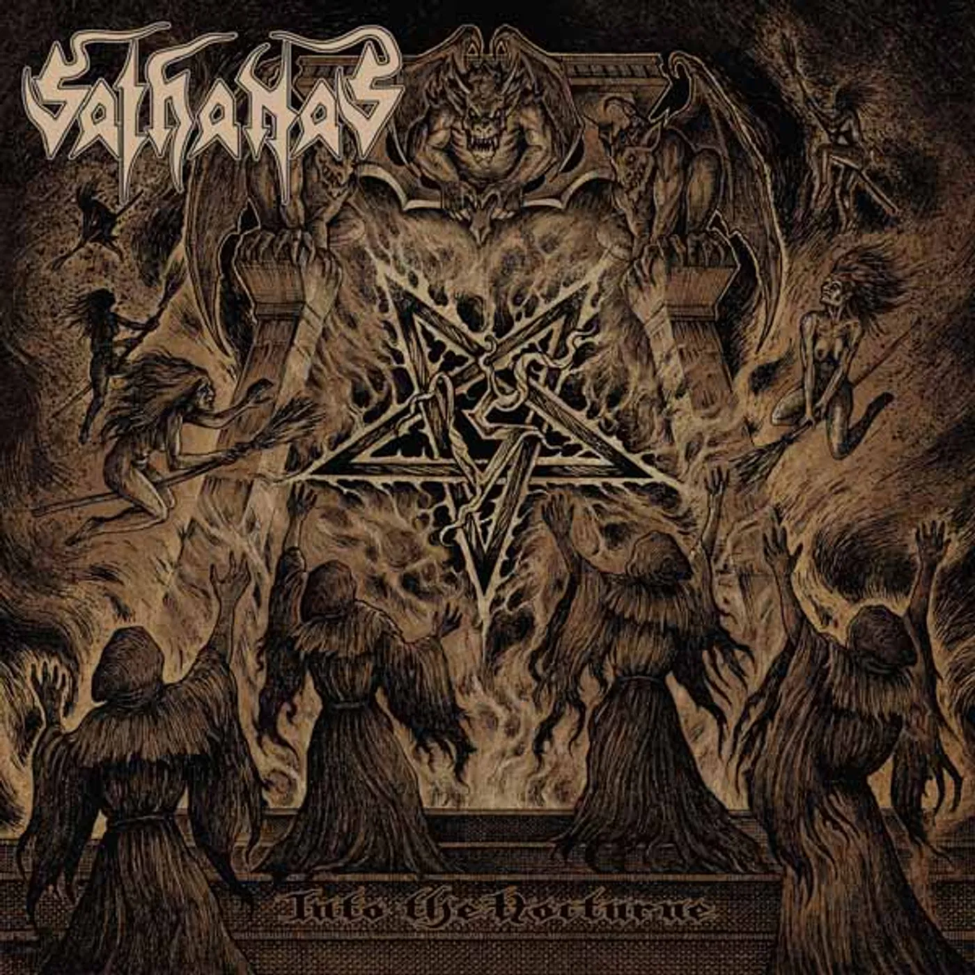 Sathanas LP - Into The Nocturne (Clear Sepia Brown) (Vinyl)