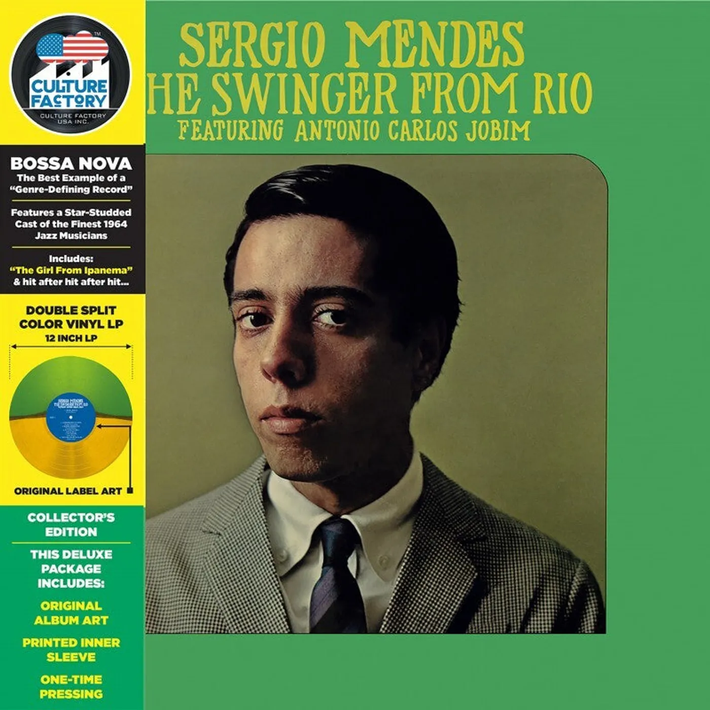 Sergio Mendes LP - The Swinger From Rio (Last Remanufacturing) (Green/Yellow Vinyl)