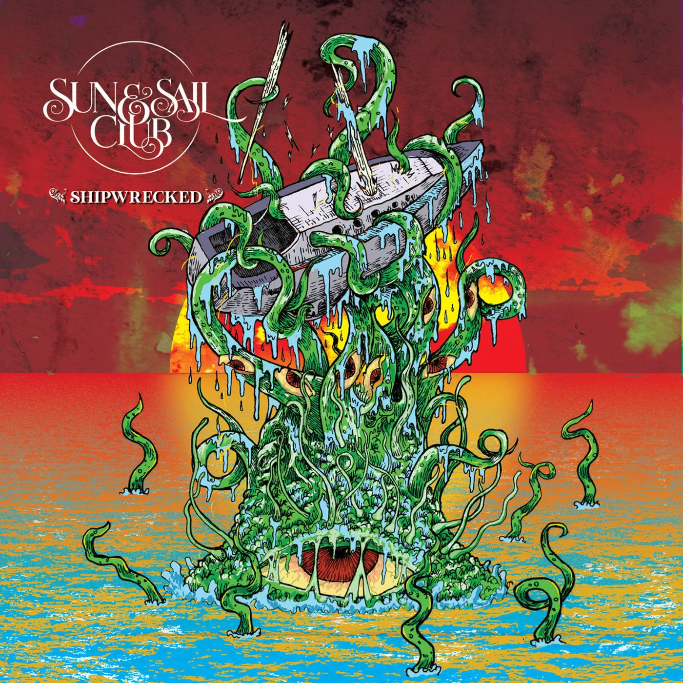 Sun And Sail Club LP - Shipwrecked (Trans W/ Blob/Splatter Red Vinyl)