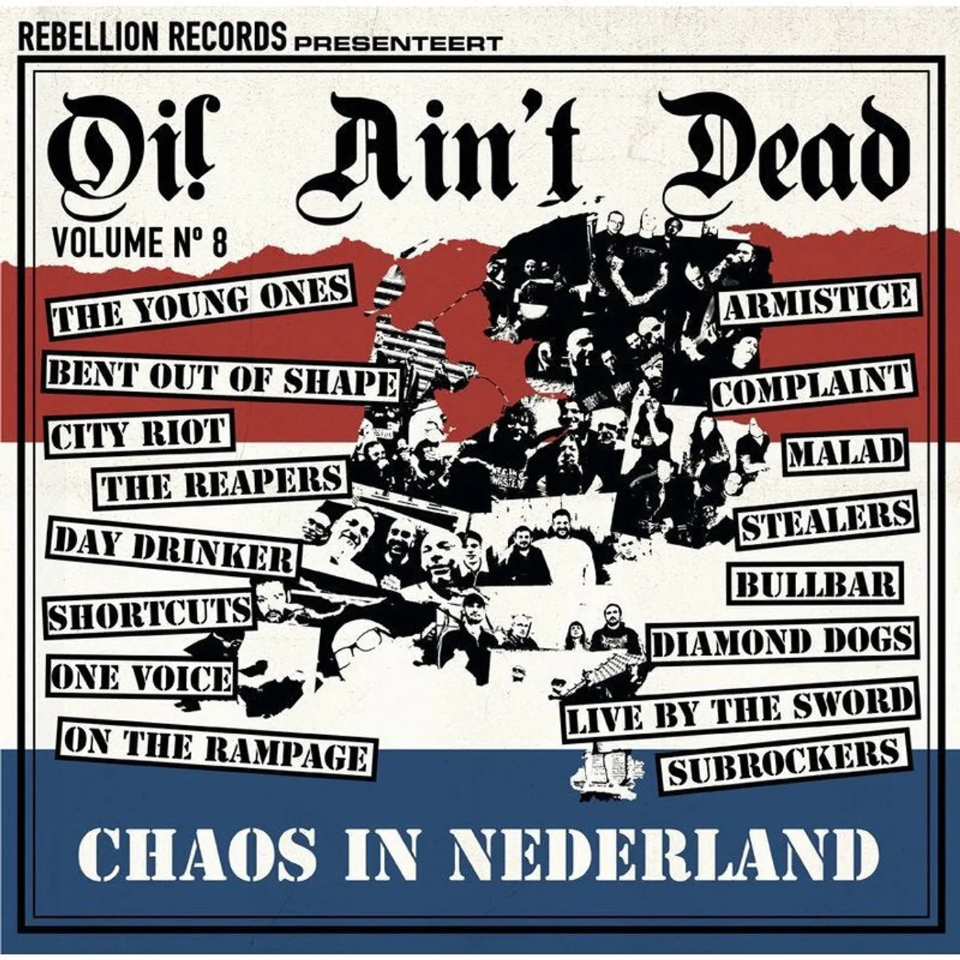 Various Artists LP - Chaos In Nederland (Oi! Ain’T Dead 8) (Orange Vinyl)