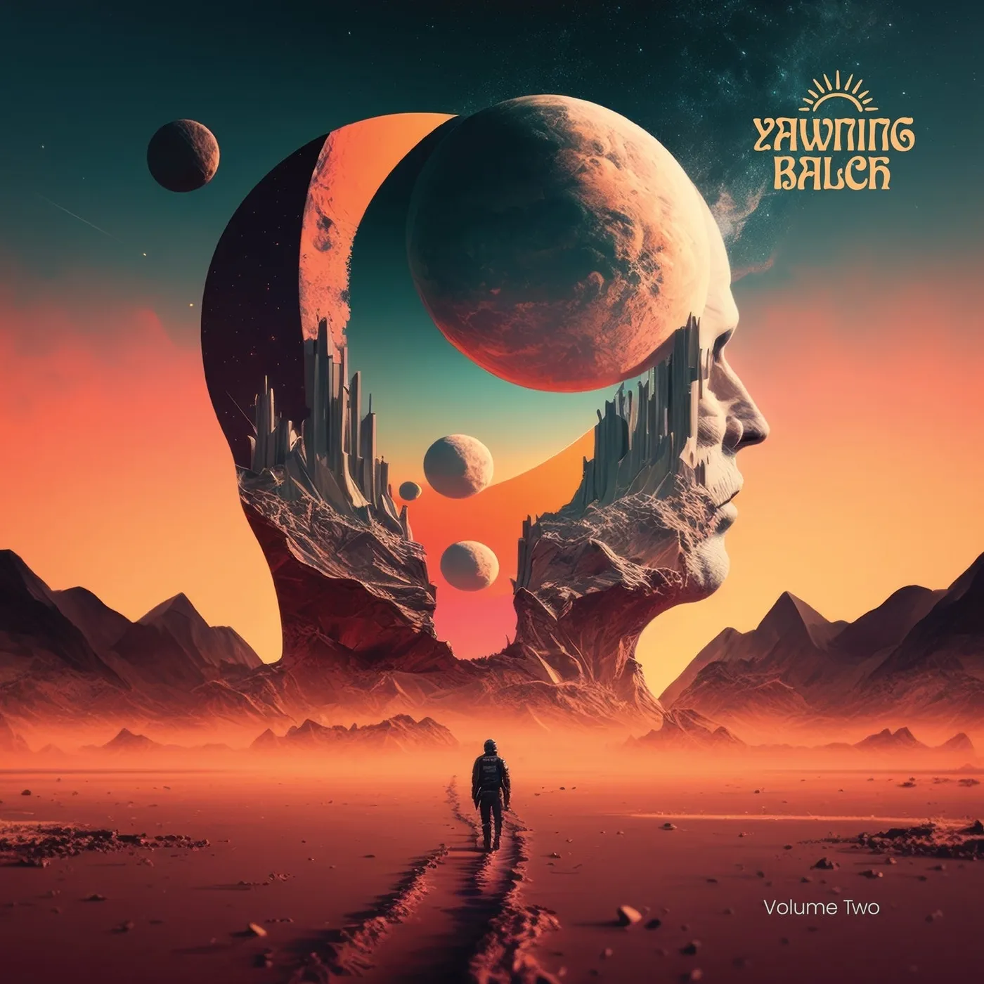 Yawning Balch LP - Volume Two (Tye Dye Green-Blue-Yellow Vinyl)
