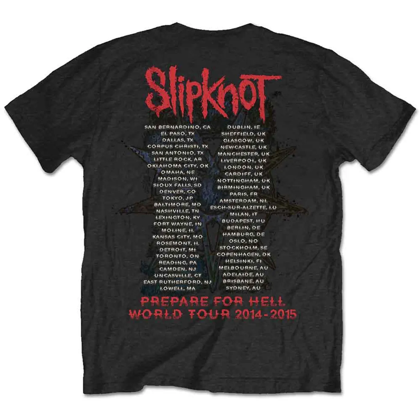 Slipknot T Shirt - Prepare for Hell 14-15 Tour