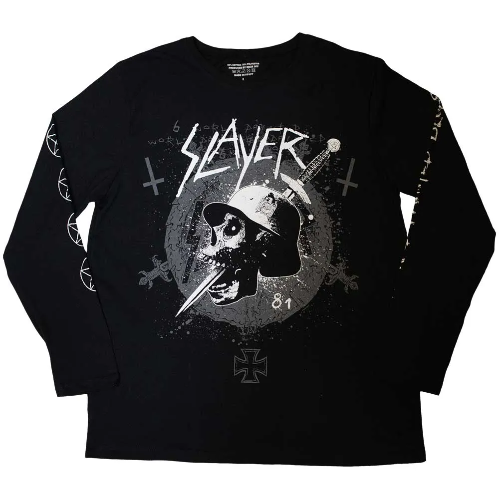 Long Sleeve T Shirt - Dagger Skull