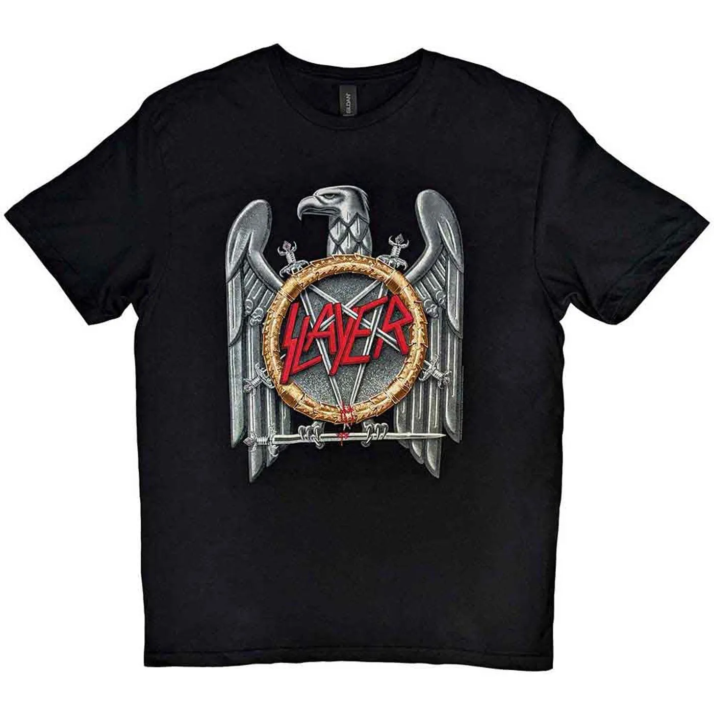 Slayer T Shirt - Silver Eagle