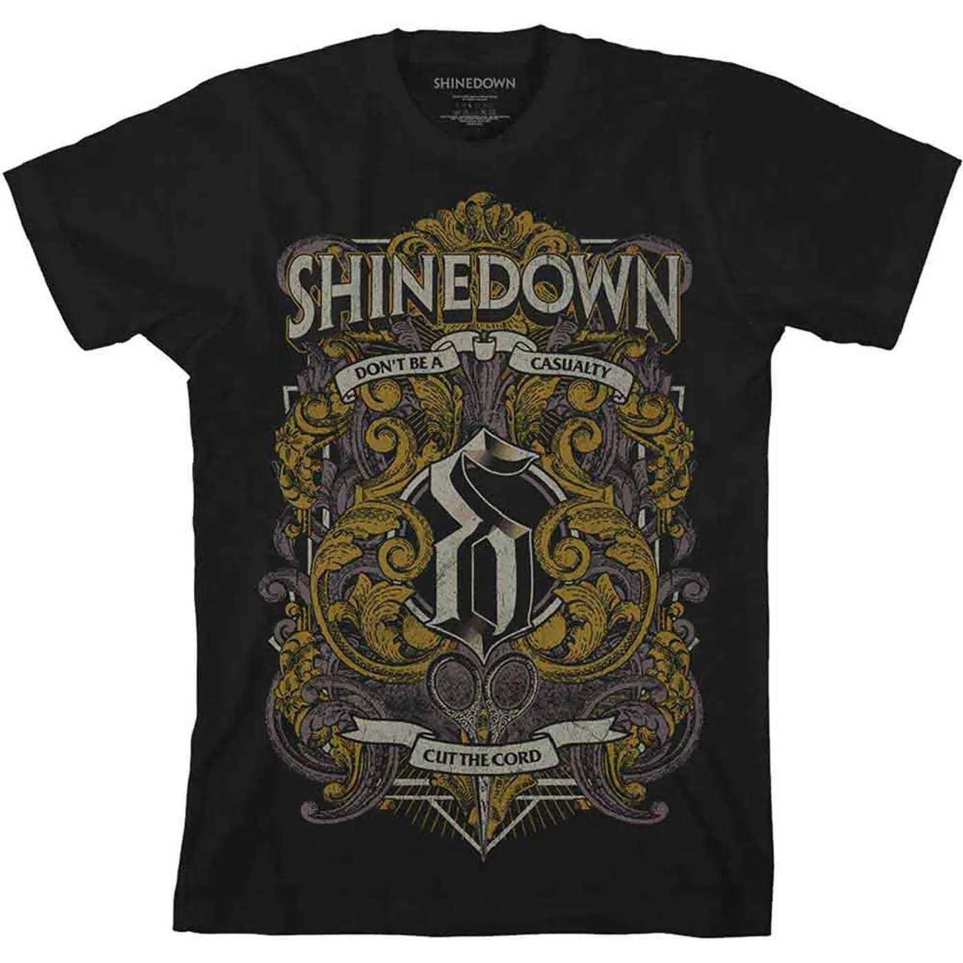 Shinedown T Shirt - Ornamental Scissors