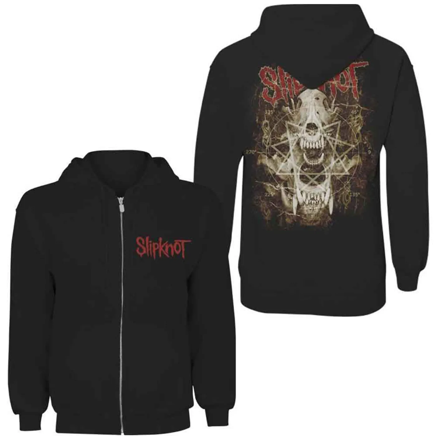 Slipknot Zip Hoodie - Skull Teeth