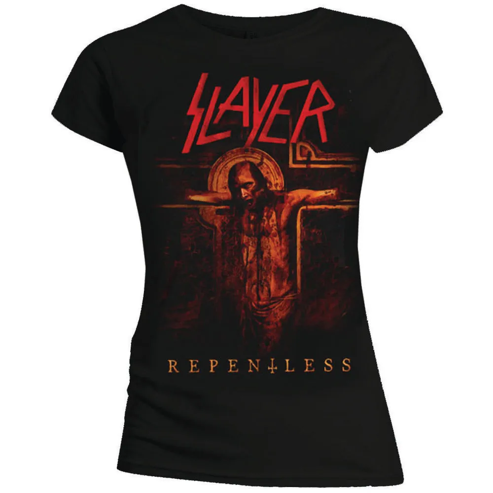 Woman's T Shirt - Repentless Crucifix