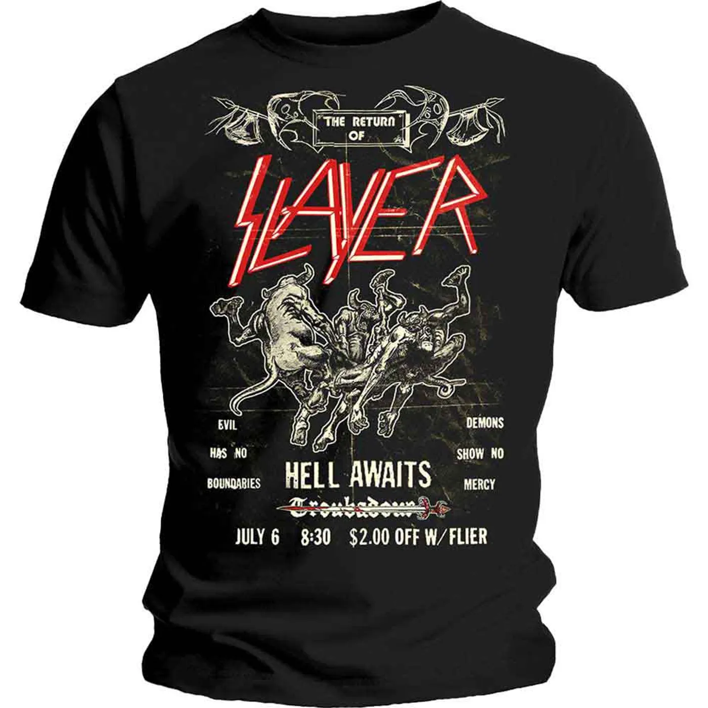 Slayer T Shirt - Vtge Flyer