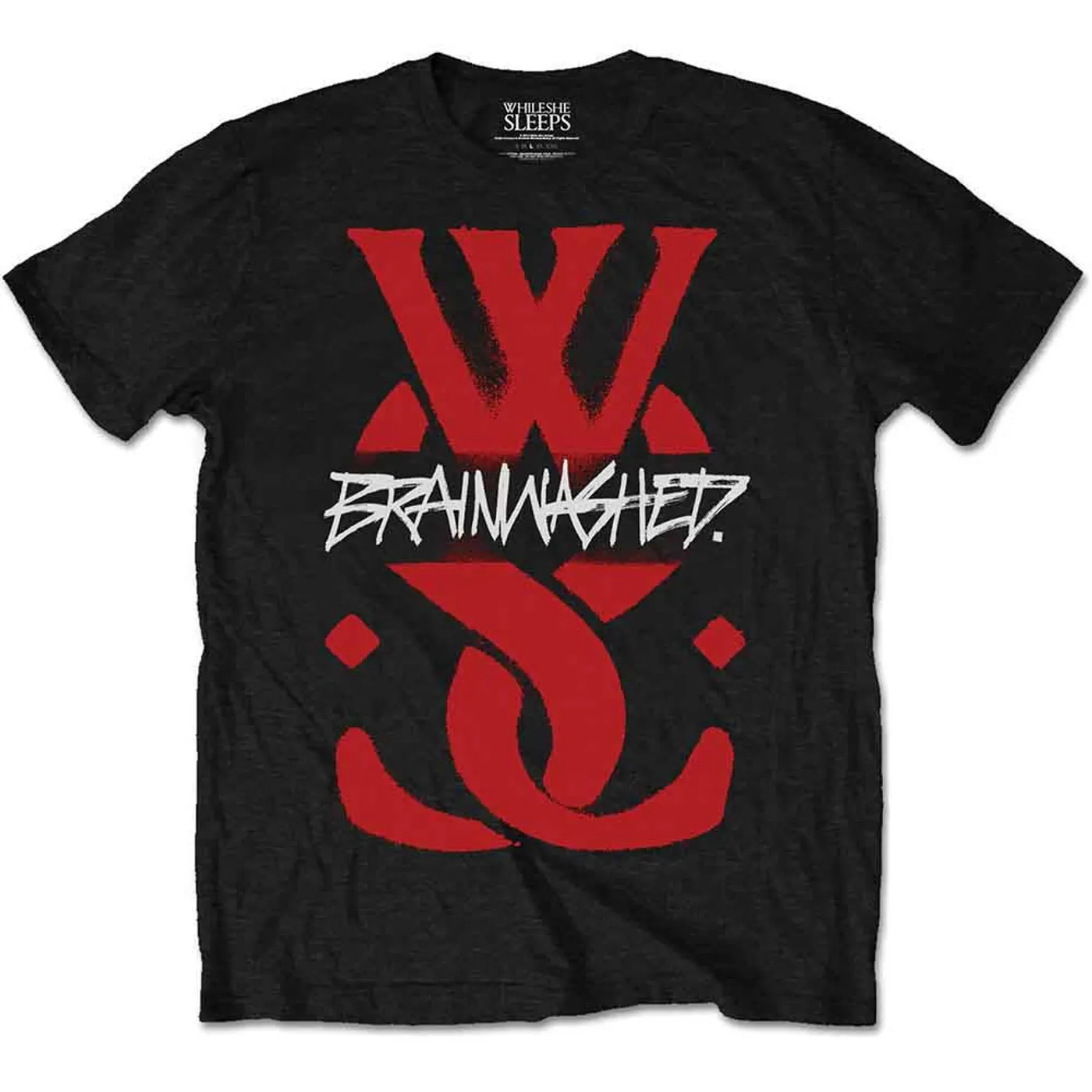 While She Sleeps T Shirt - Brainwashed Logo
