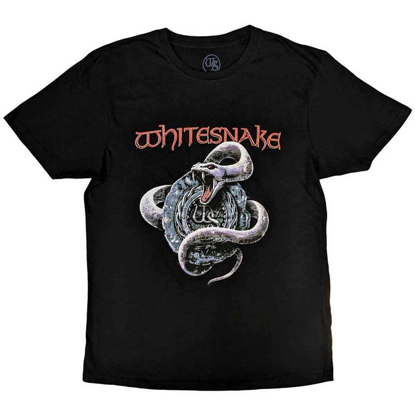 Whitesnake T Shirt - Silver Snake