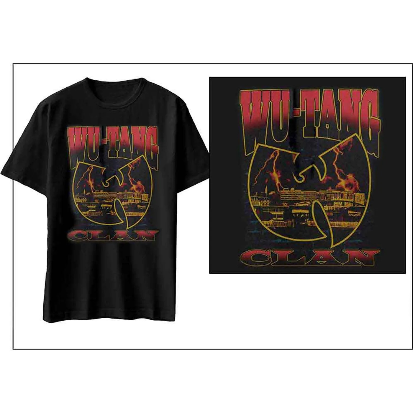 Wu-Tang Clan T Shirt - Lightning Infill W