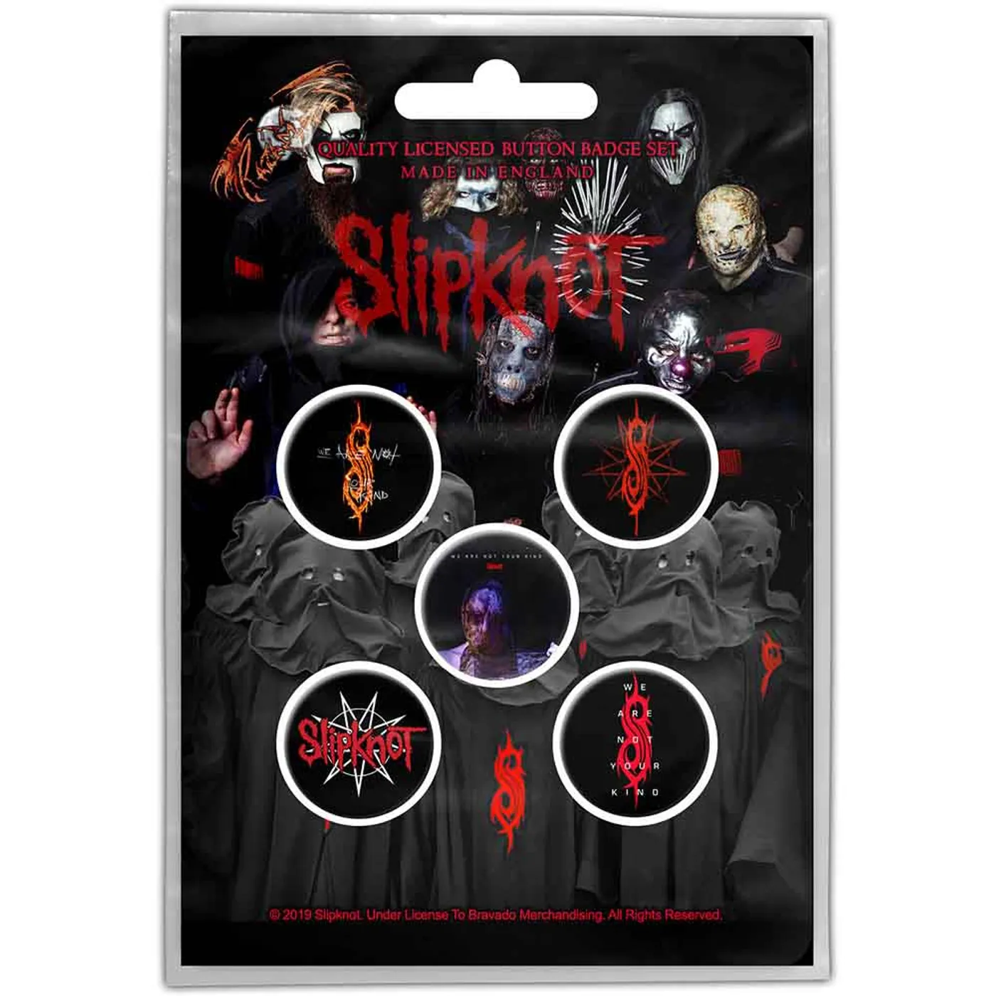 Slipknot Plastic Pin Badge - We Are Not Your Kind