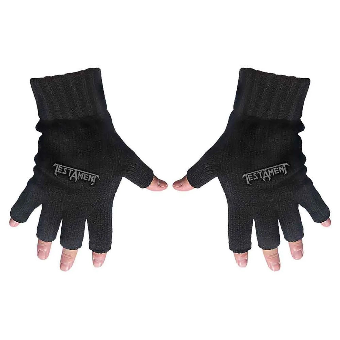 Testament Fingerless Gloves - Logo