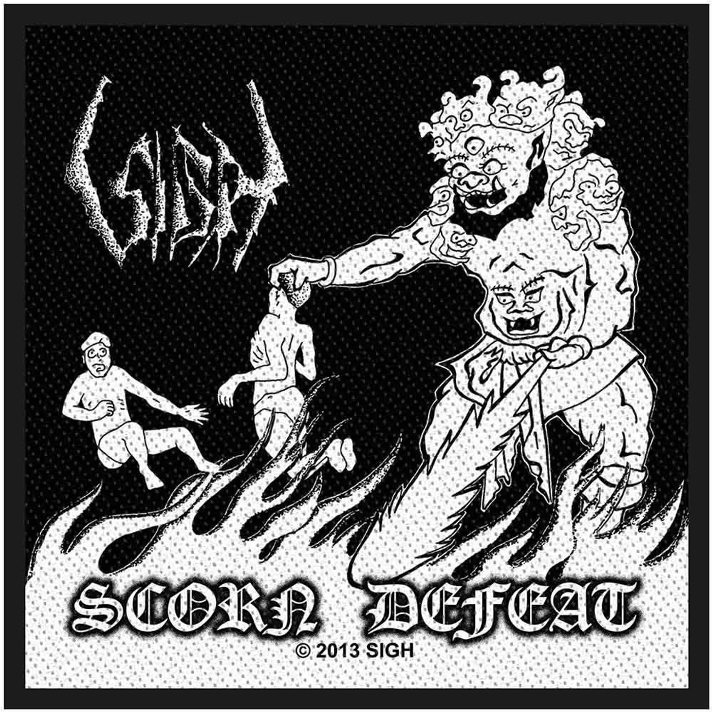 Sigh Patches - Woven Sew On - Scorn Defeat
