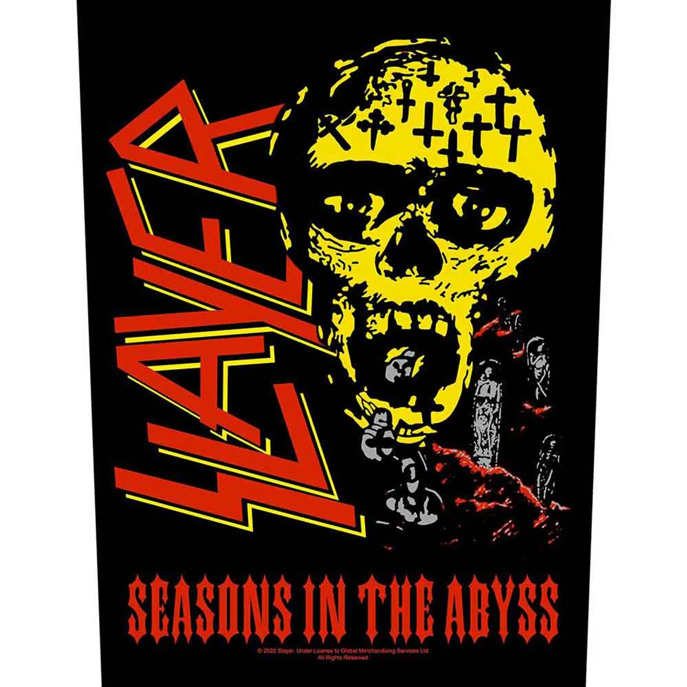 Slayer Patches - Woven Sew On - Seasons In The Abyss