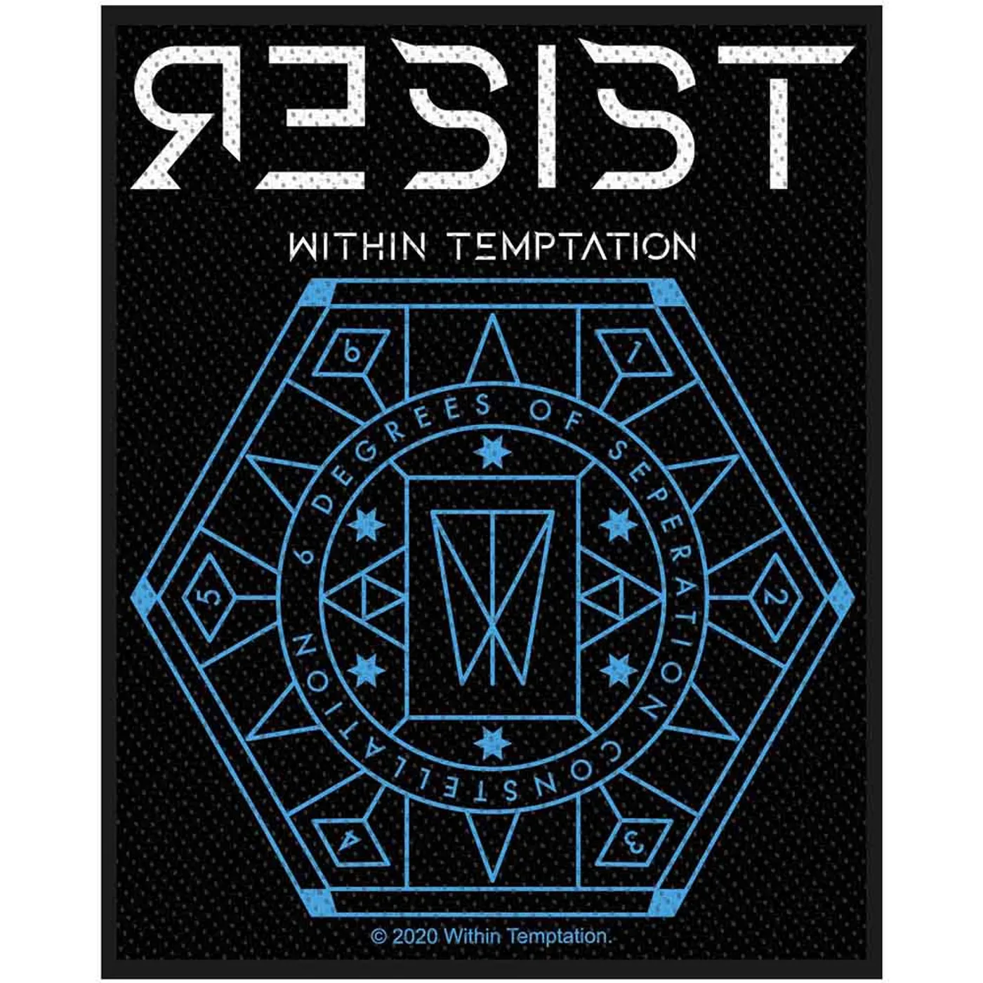 Within Temptation Patches - Woven Sew On - Resist Hexagon