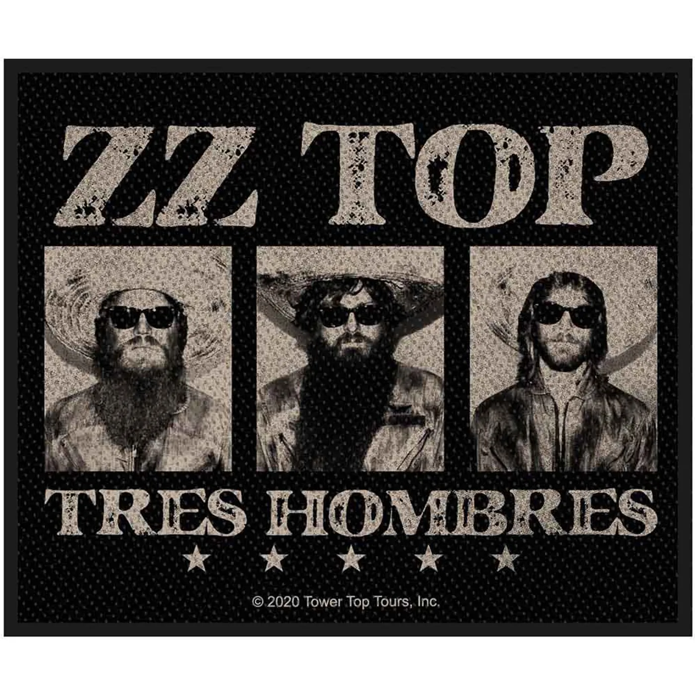 Zz Top Patches - Woven Sew On - Tres Hombres