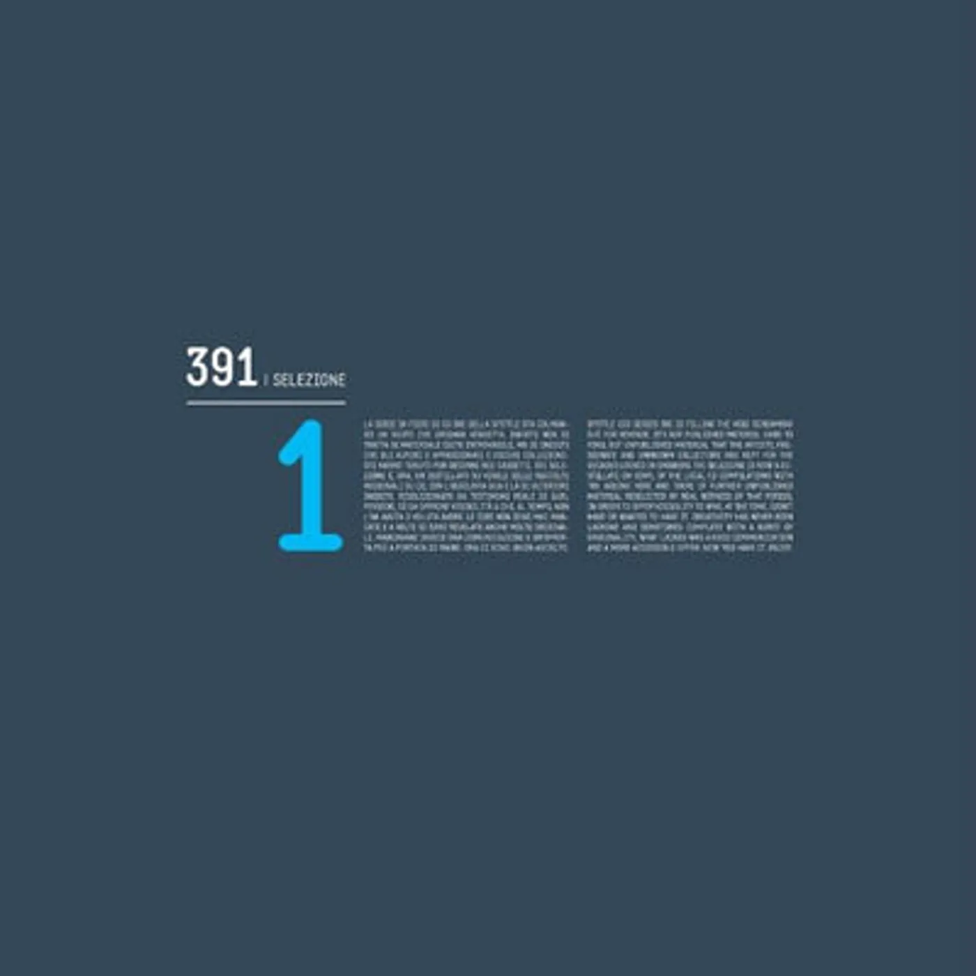 Various Artists LP - 391 | Selezione 1 (Vinyl)
