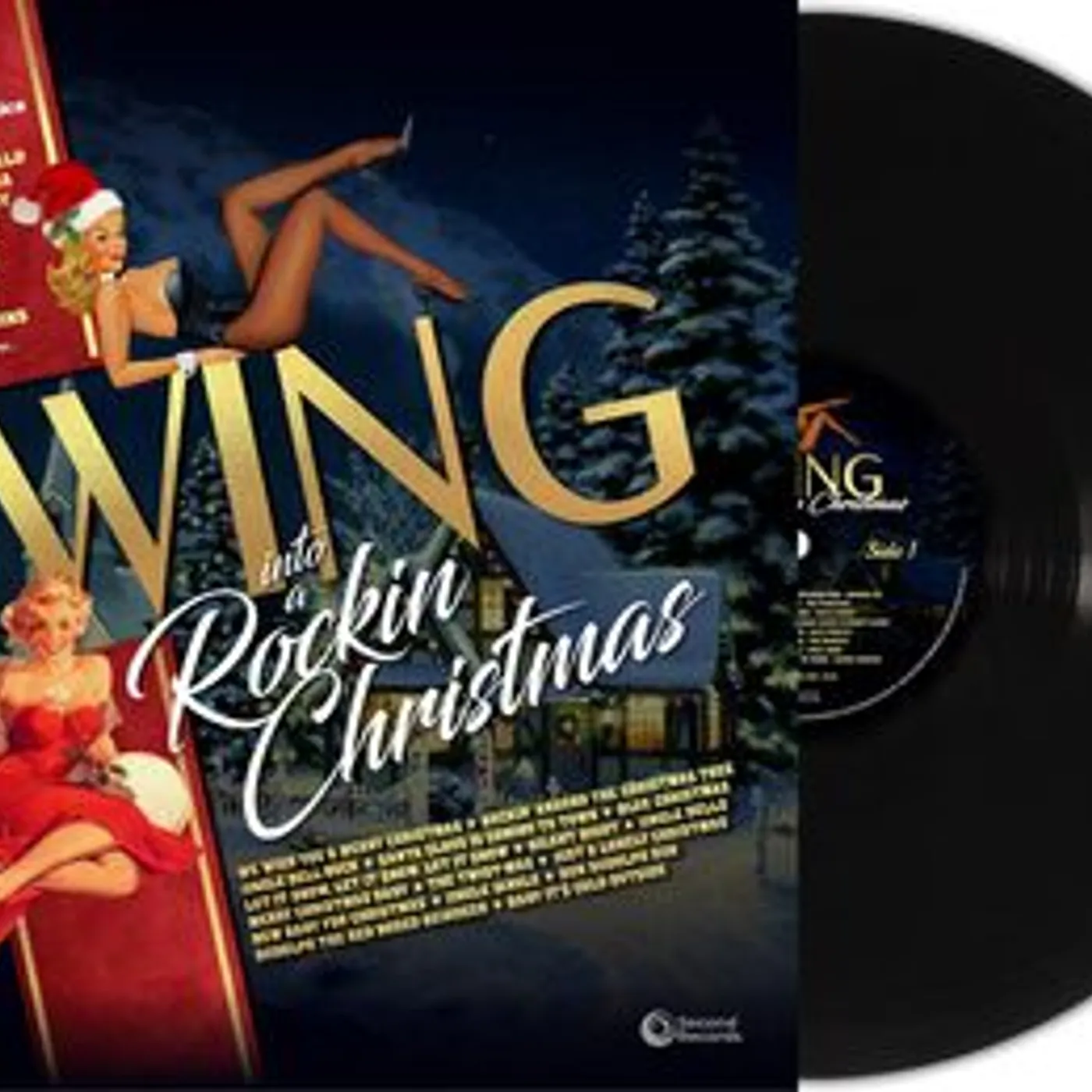 Various Artists LP - Swing Into a Rockin' Christmas (Vinyl)
