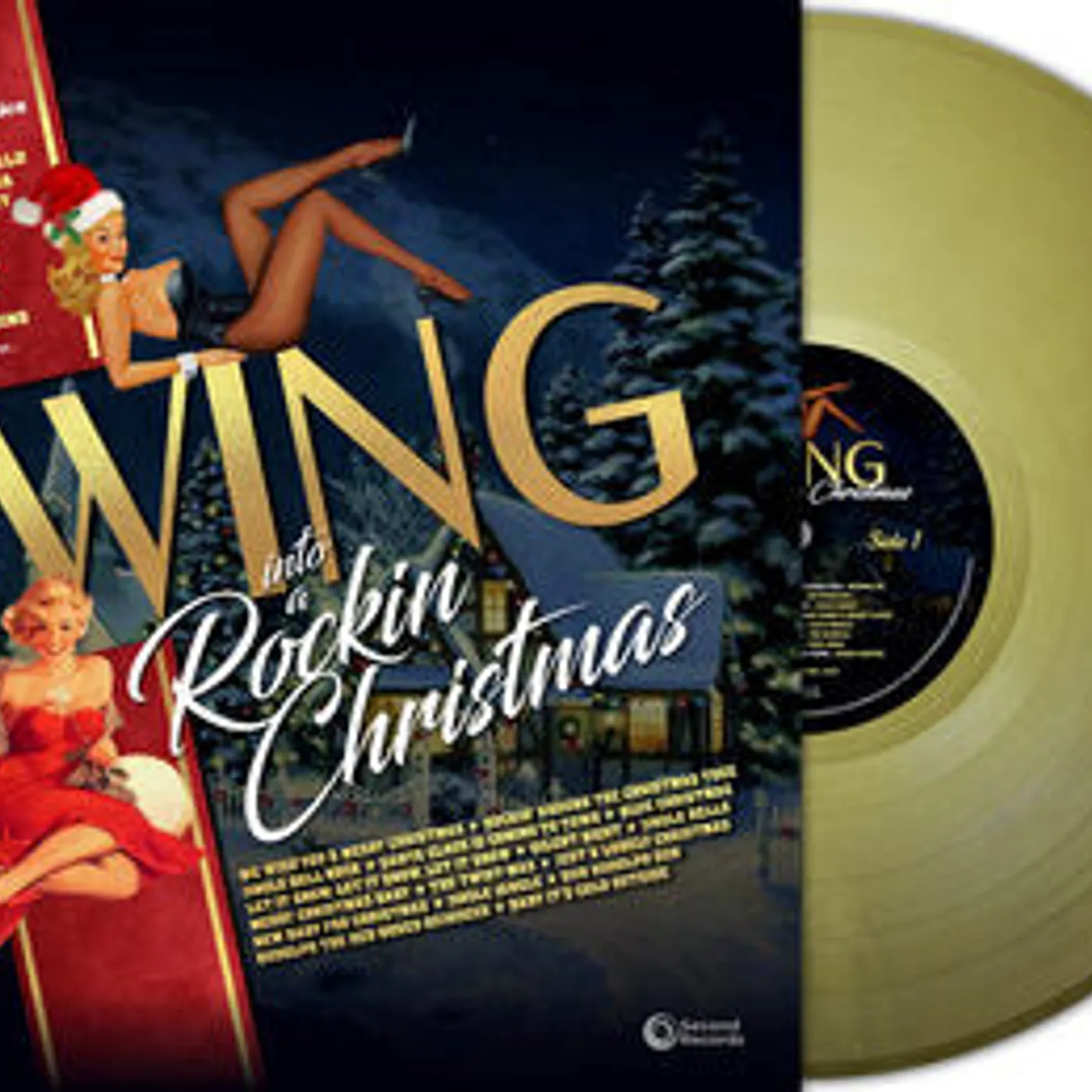 Various Artists LP - Swing Into a Rockin' Christmas: 16 Festive Classics (Vinyl)