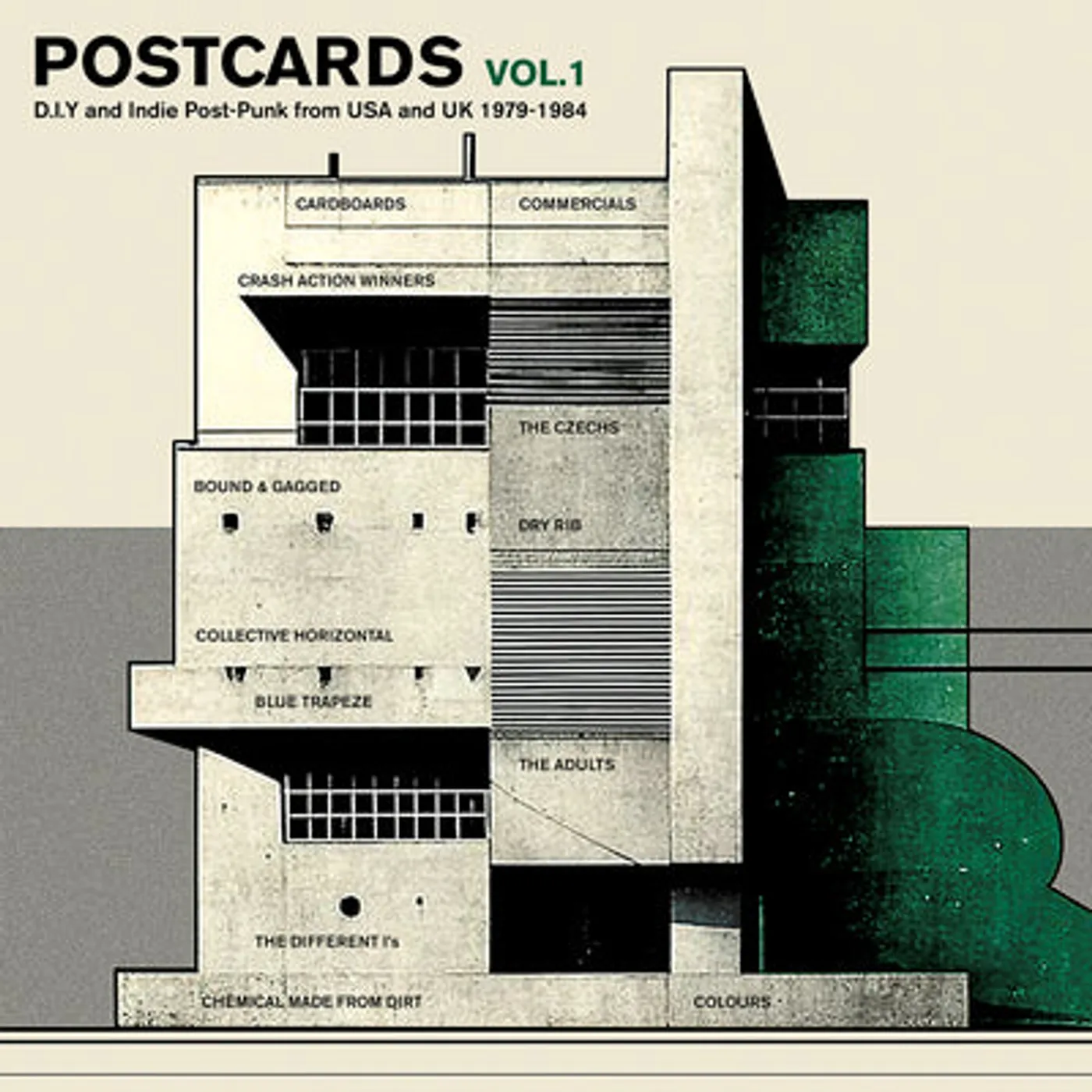 Various Artists LP - Postcards Vol. 1: D.I.Y. And Indie Post-Punk from USA and UK 1979-1984 (Vinyl)