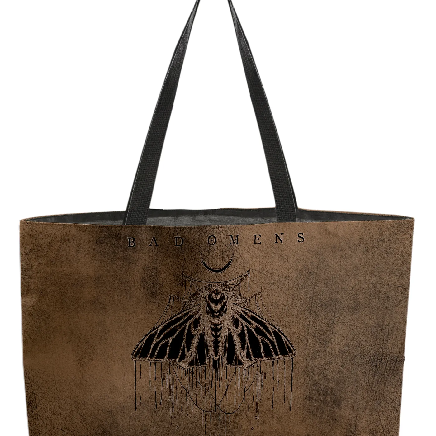 Rocksax Bad Omens Webbing Handled Beach/Shopper Tote - Moth