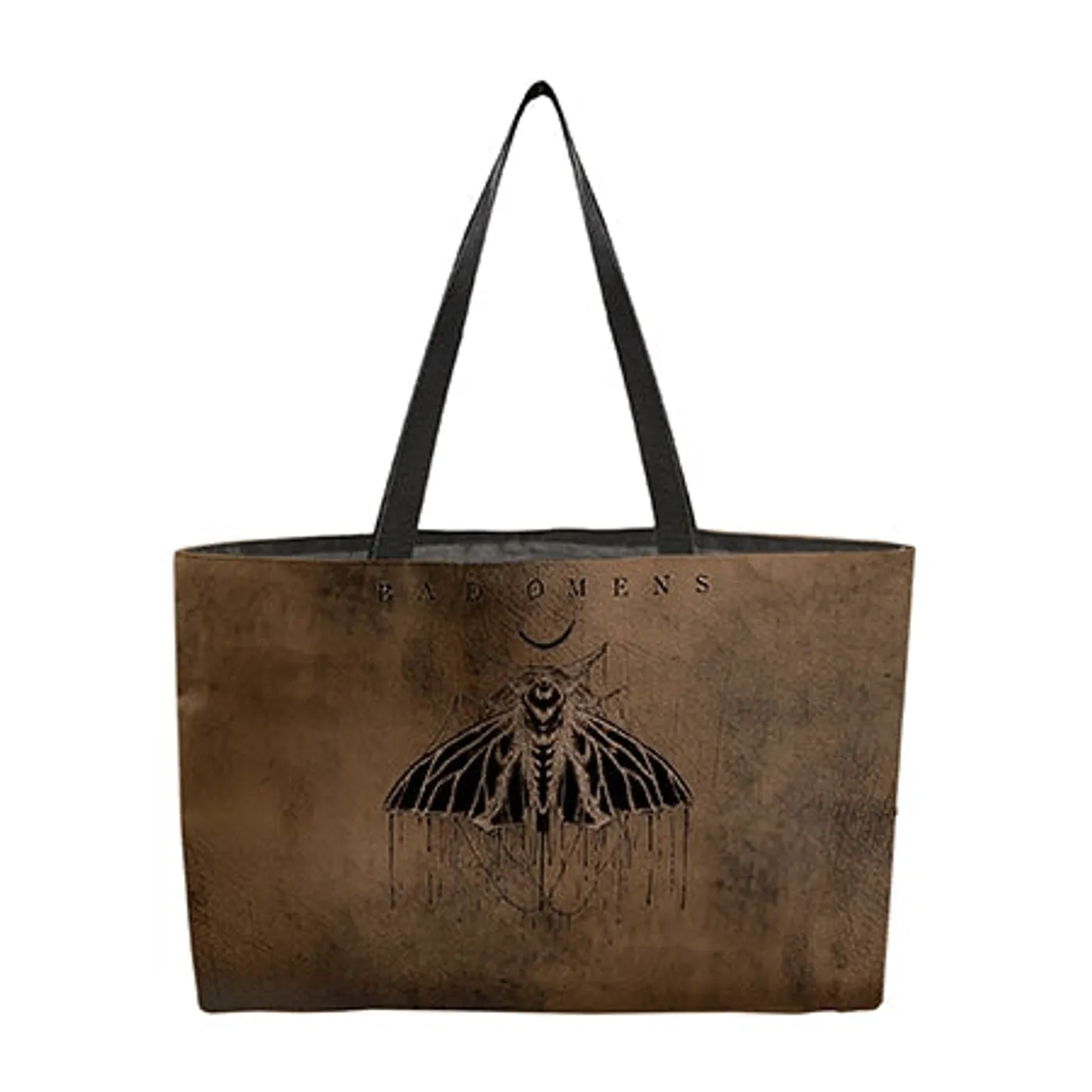 Rocksax Bad Omens Webbing Handled Beach/Shopper Tote - Moth