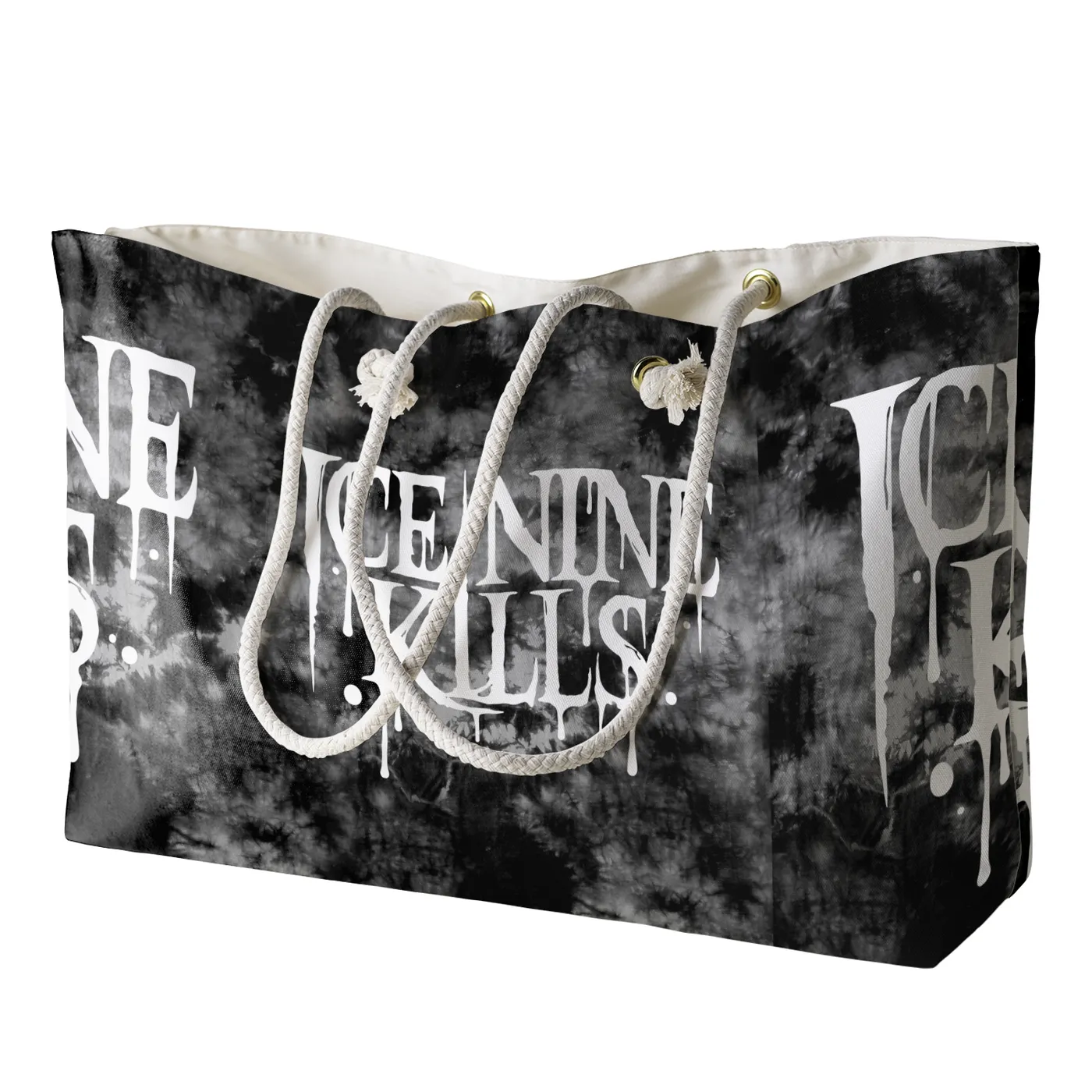 Rocksax Ice Nine Kills Rope Handled Beach Bag - Drippy Logo