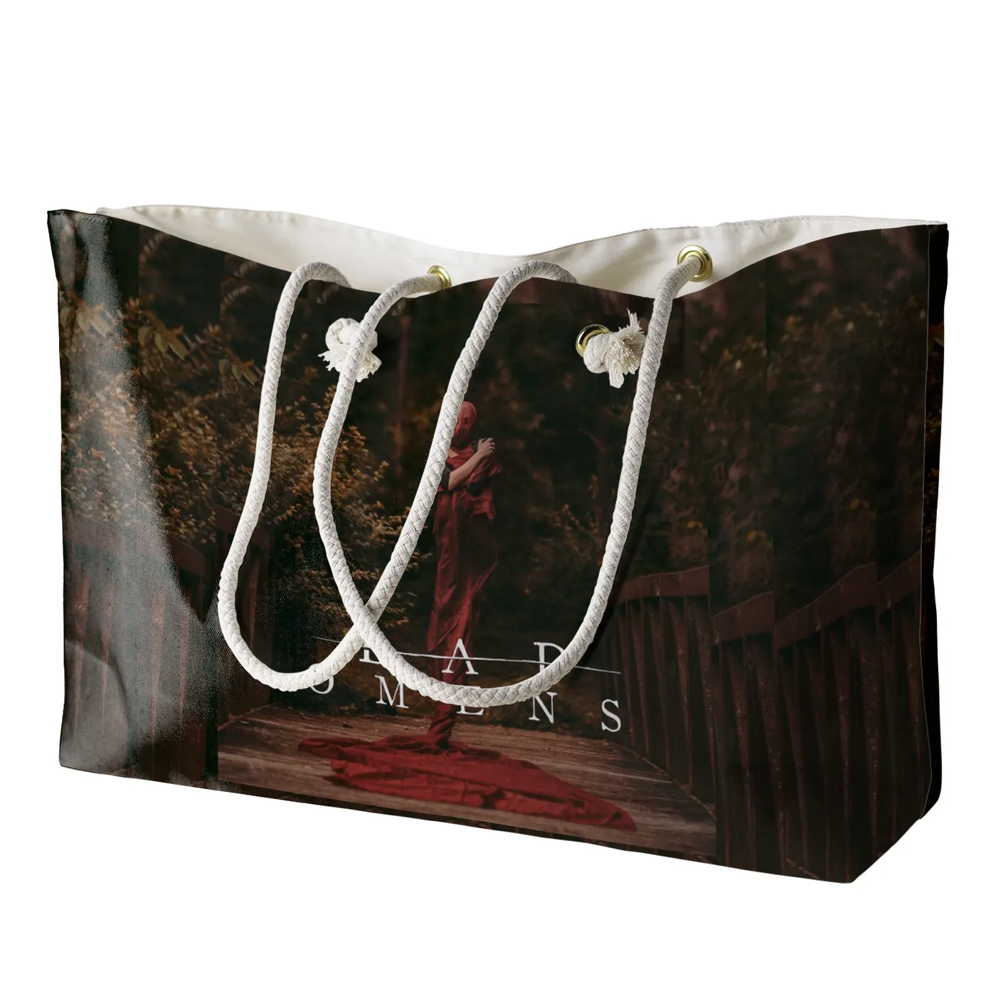 Rocksax Bad Omens Rope Handled Beach Bag - Self Titled Cover