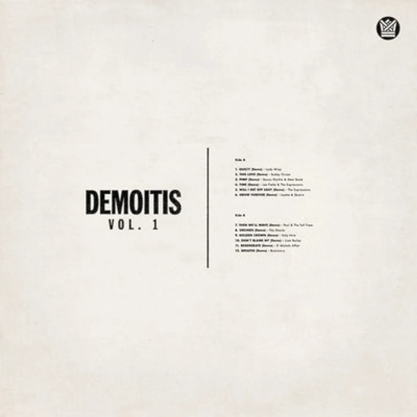 Various Artists LP - Demoitis (RSD 2021)- Volume 1 (Vinyl)