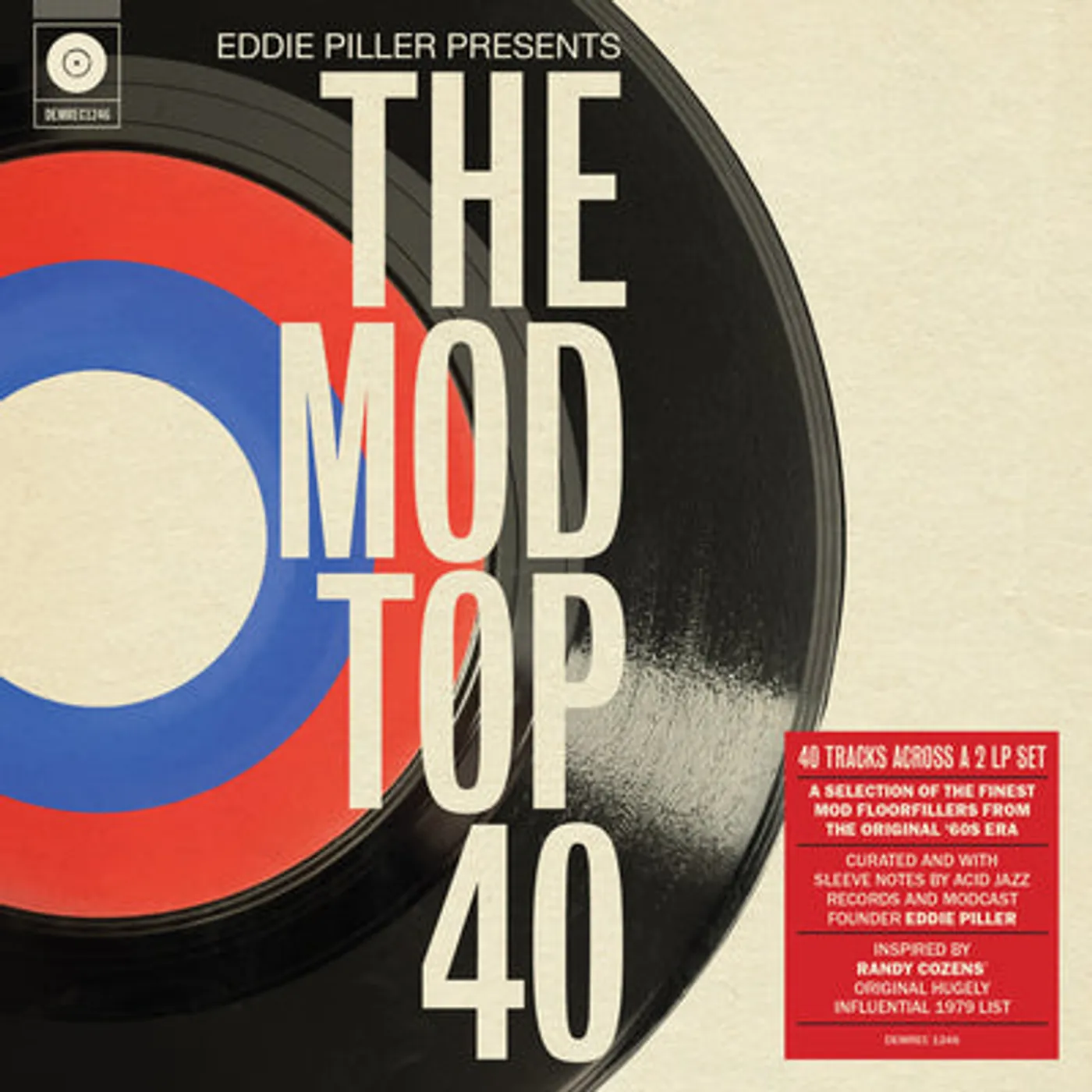 Various Artists LP - Eddie Piller Presents the Mod Top 40 (Vinyl)