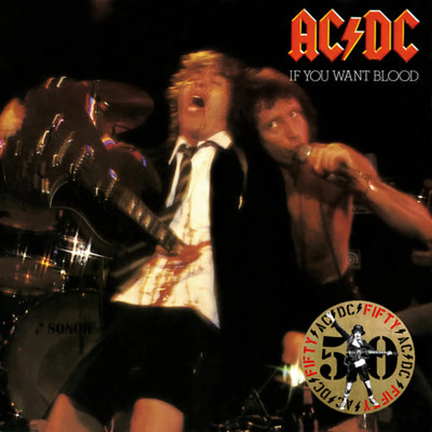AC/DC LP - If You Want Blood, You've Got It (50Th Anniversary Gold Vinyl)
