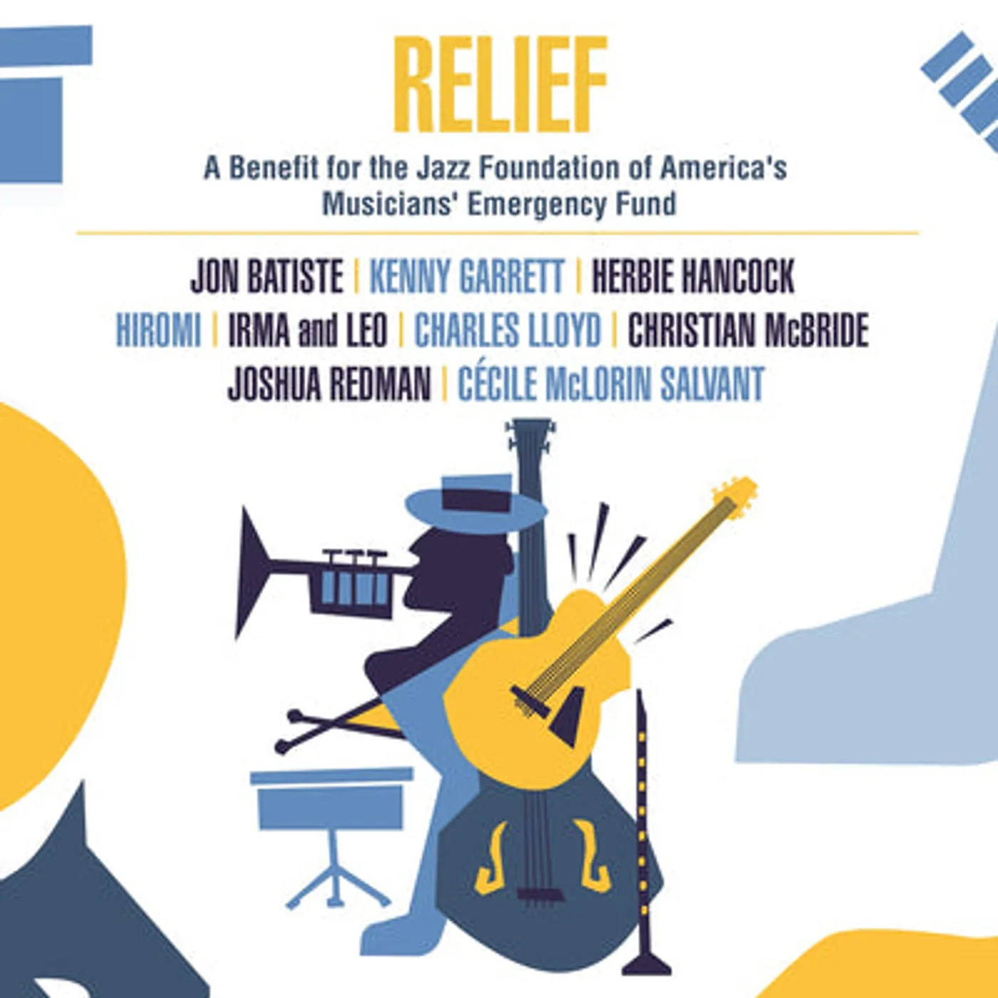 Various Artists LP - Relief - A Benefit for the Jazz Foundation of America's Musicians: Emergency Fund (Vinyl)